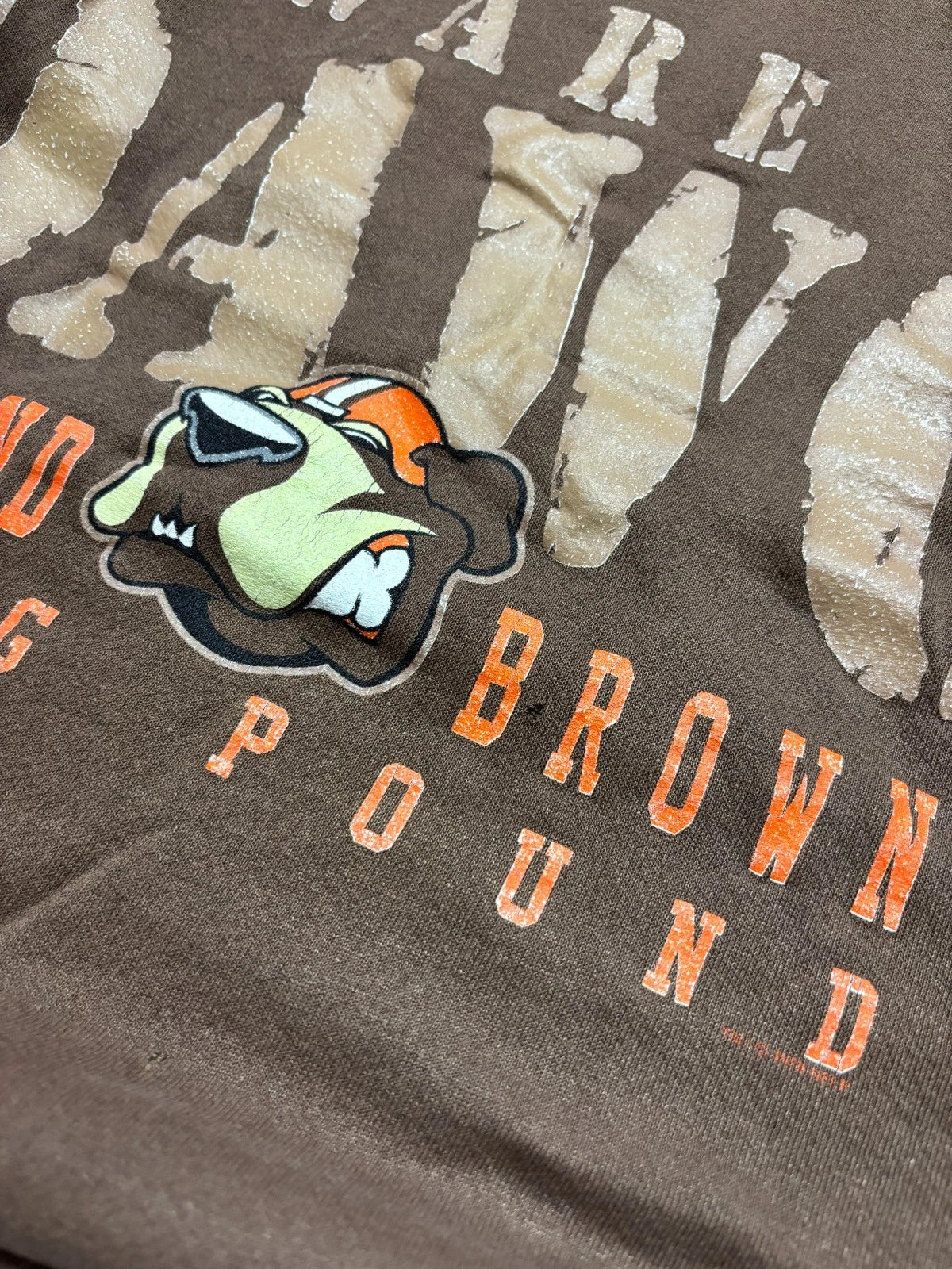 Vintage 1990s Cleveland Browns Sweatshirt - NFL Football Sweater - Size Large