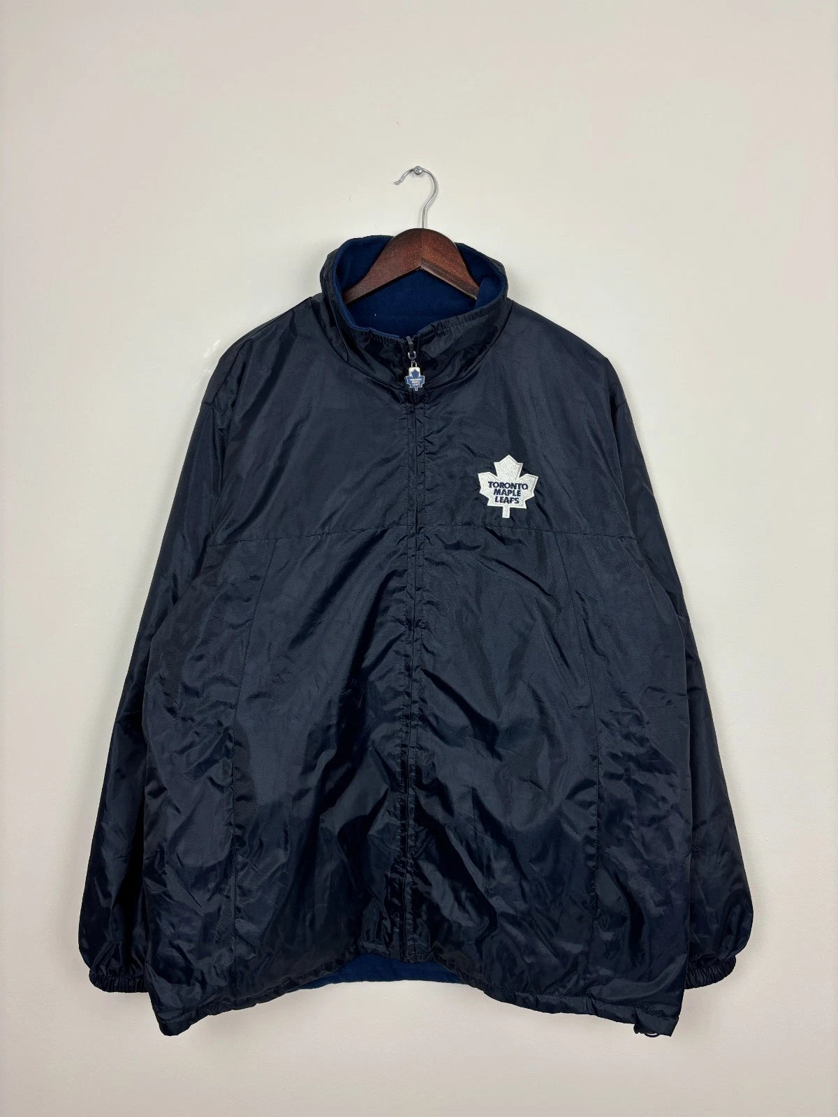 Vintage Blue Toronto Maple Leafs Jacket - Reversible - Size XXL