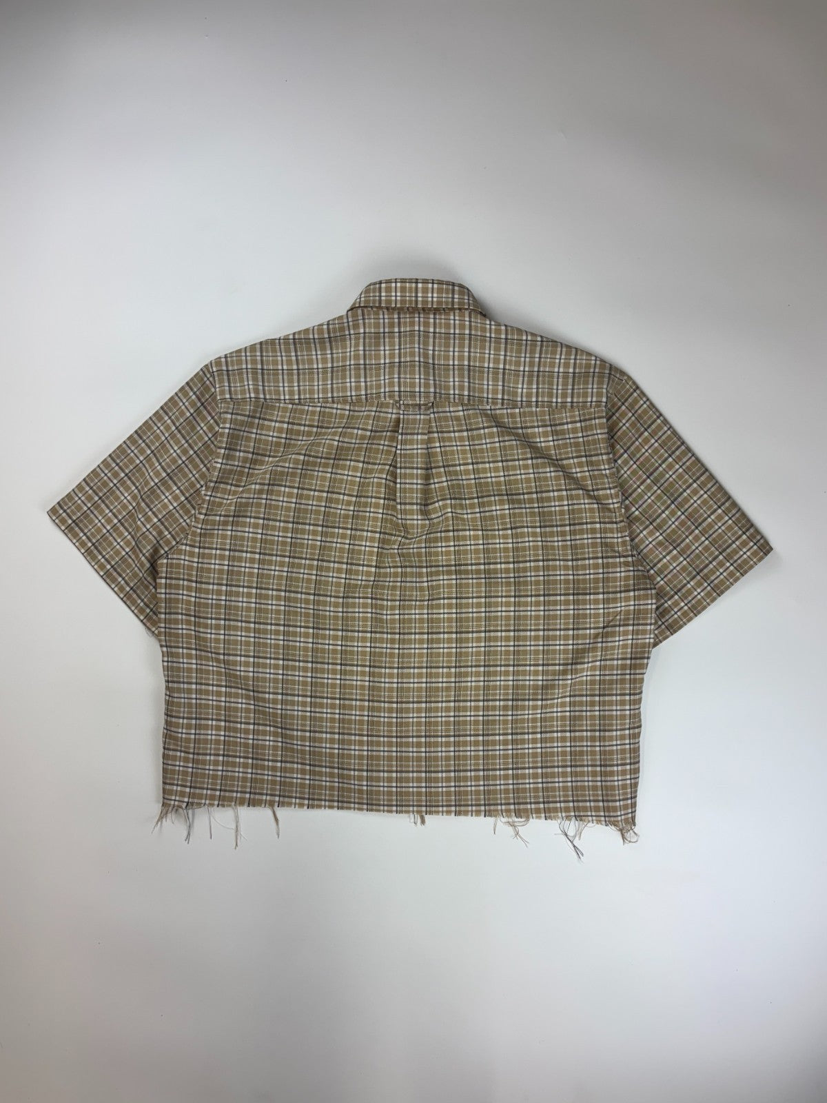 Vintage Roguehaus Plaid Cropped Button Up Shirt