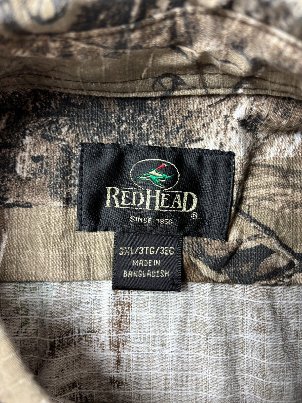 Vintage Redhead Real Tree Button Up Shirt