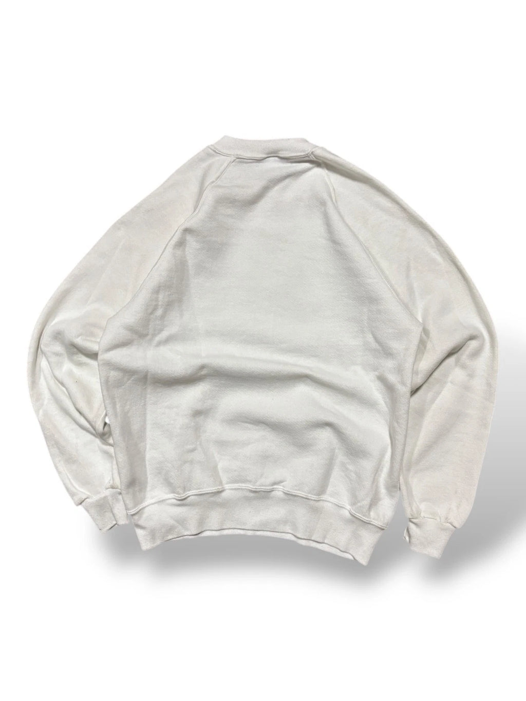Vintage 1990s Blank White Jerzees Sweatshirt - Large