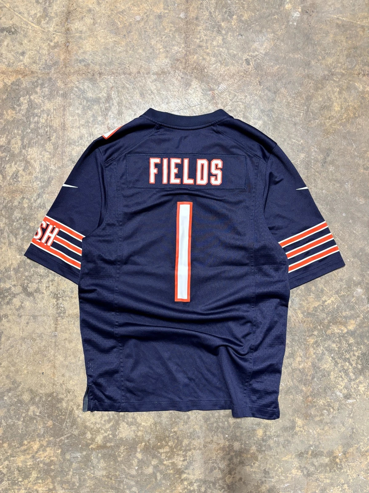 Vintage Chicago Bears Jersey / Justin Fields #1 / NFL Reebok / Blue Size Small