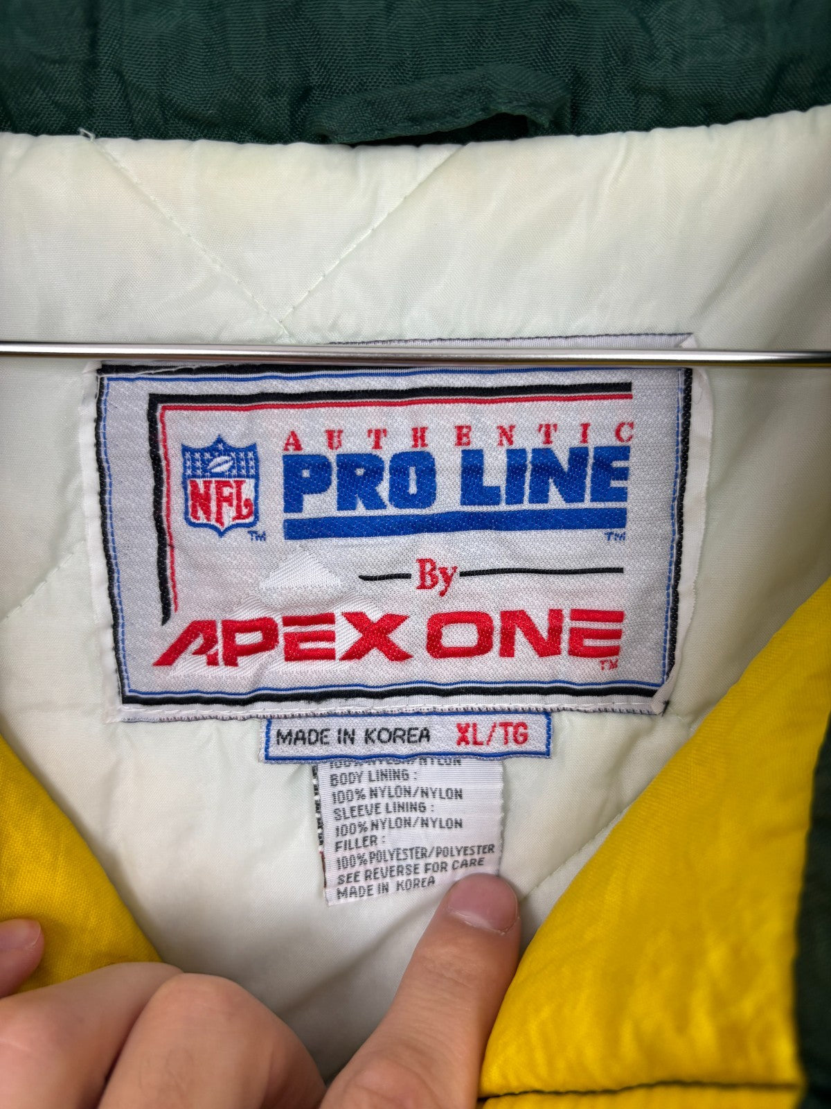 1990s Vintage Apex Green Bay Packers Jacket