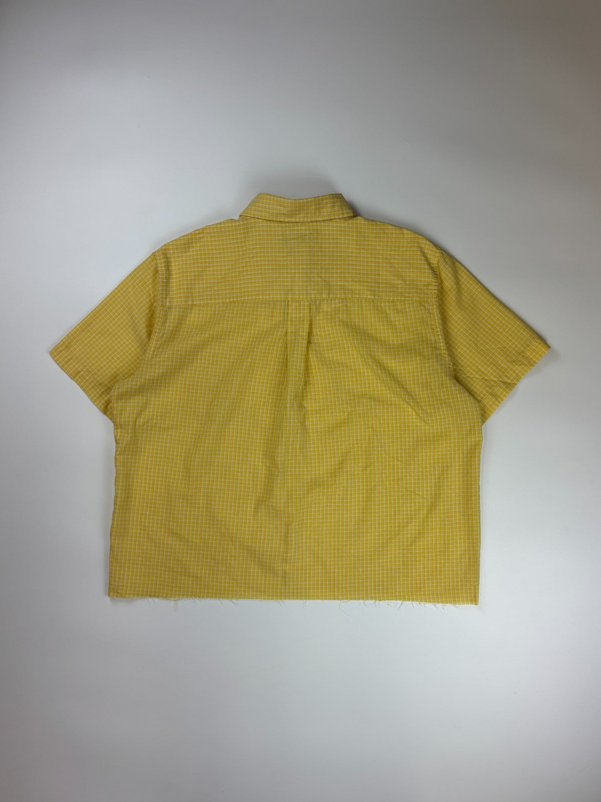 Vintage Roguehaus Plaid Cropped Button Up Shirt