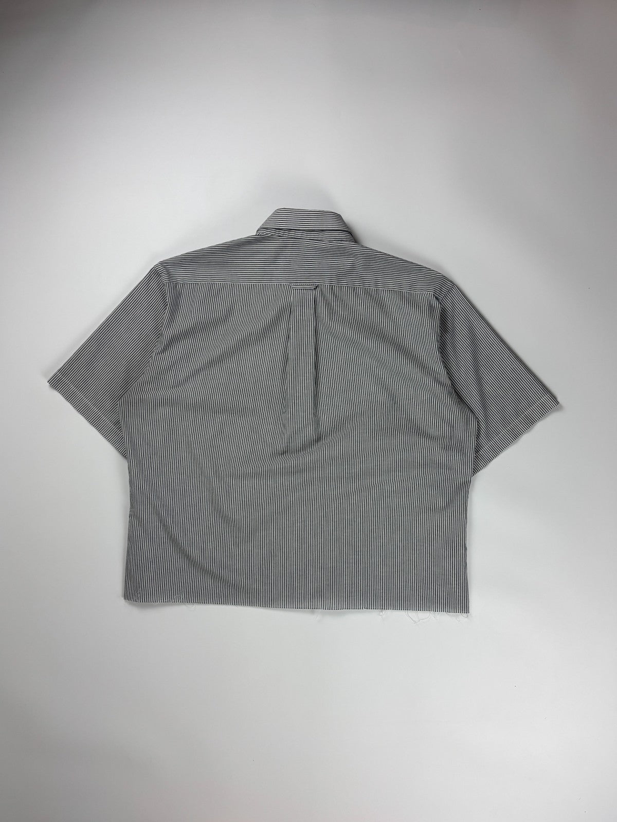 Vintage Stafford Striped Cropped Button Up Shirt