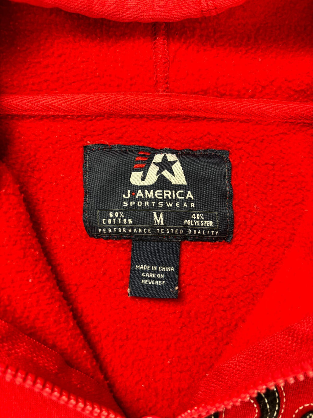 Vintage Ohio State University Zip Up Hoodie / NCAA Collegiate Sweater Medium Red