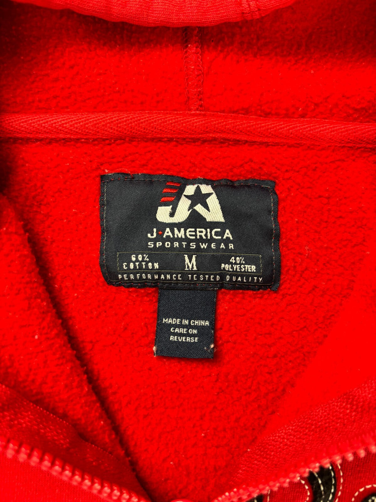 Vintage Ohio State University Zip Up Hoodie / NCAA Collegiate Sweater Medium Red