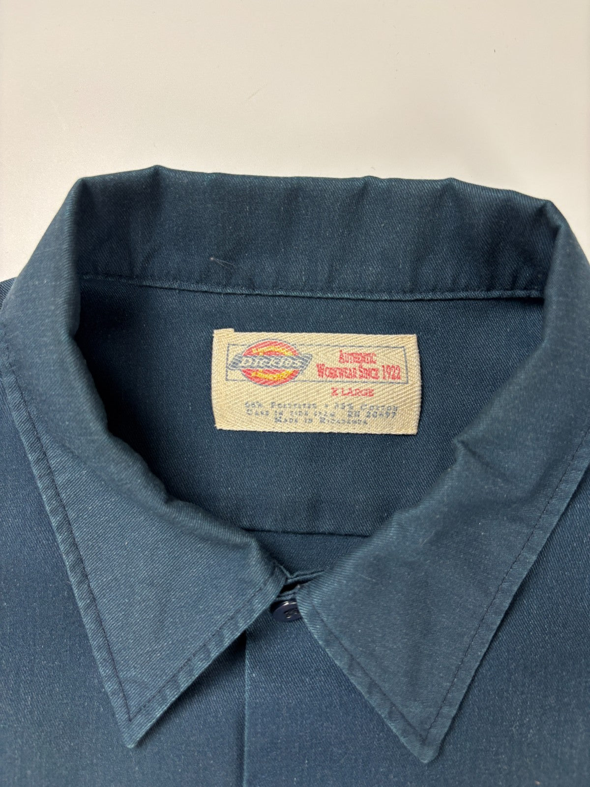 Vintage Dickies Trek Blank Cropped Button Up Shirt