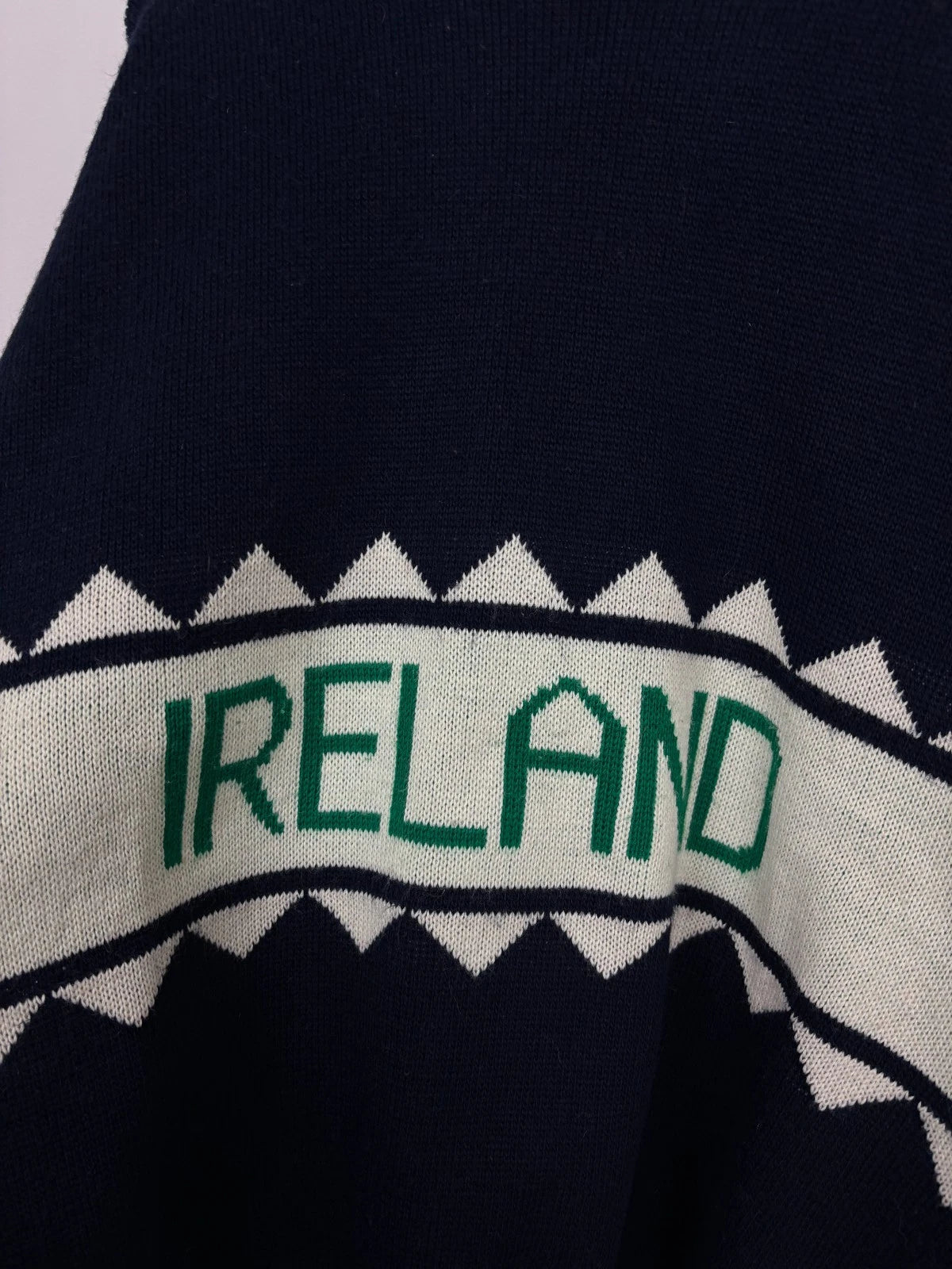 Vintage 1990s Blue Ireland Knit Sweater - Size XXL