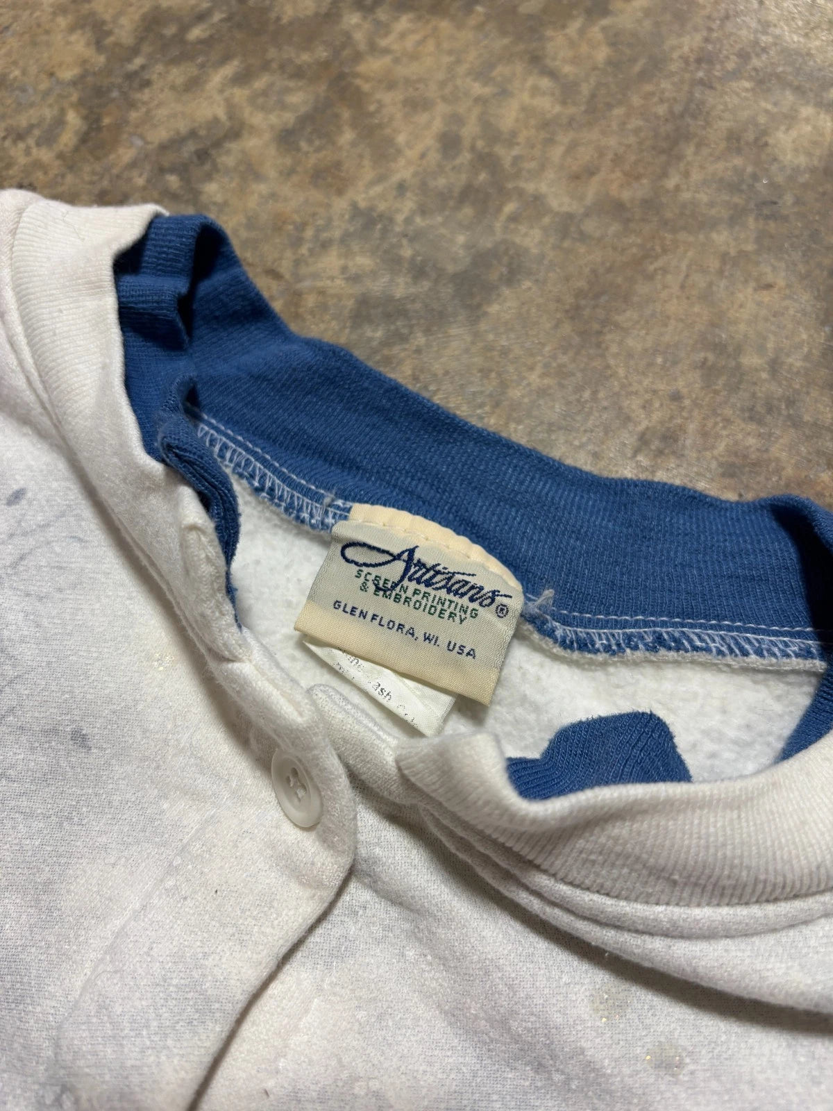 Vintage Winter Nature Sweatshirt - All Over Print Snow Sweater - Size Medium