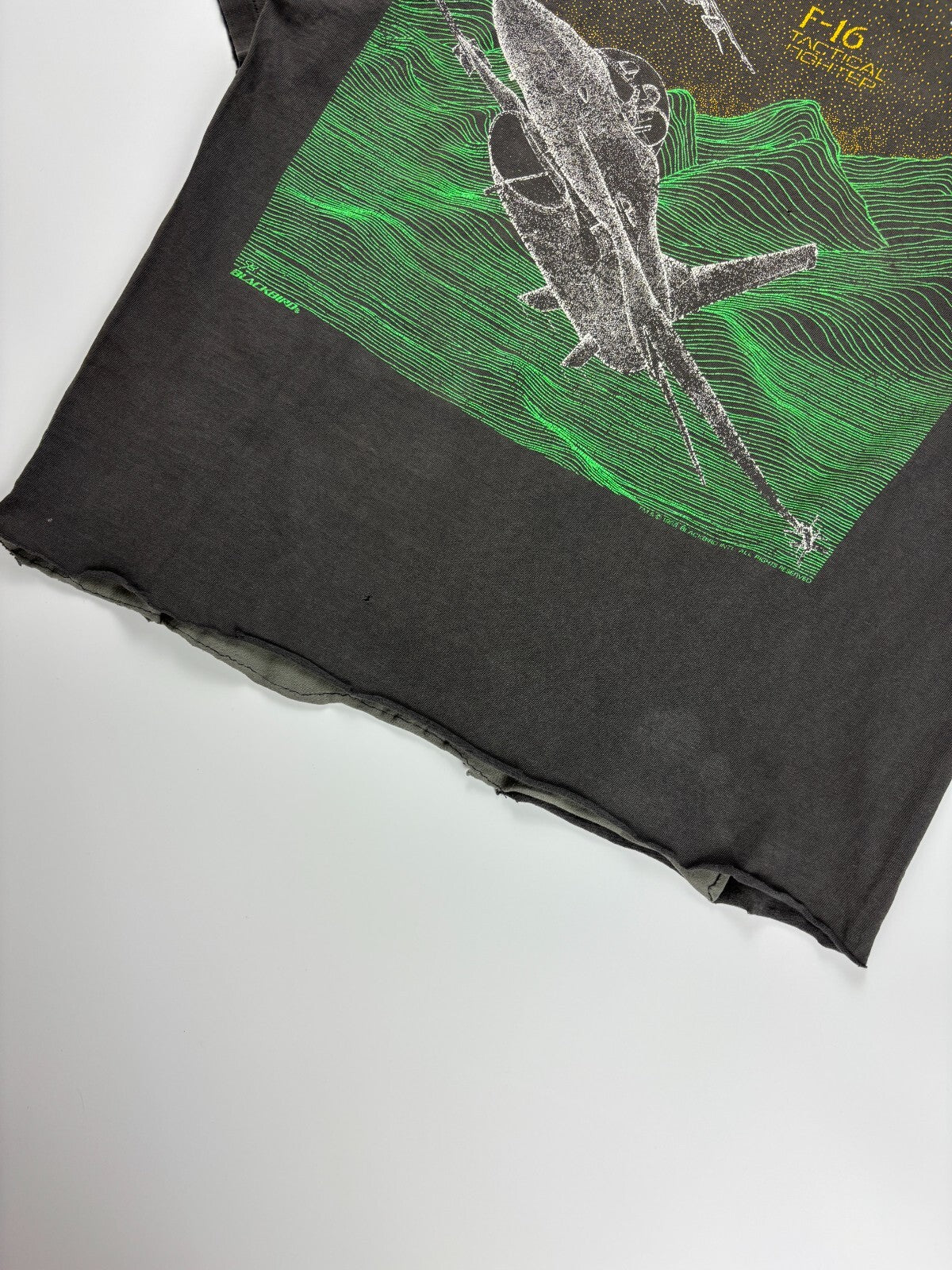 Vintage Reworked F-16 Blackbird Cropped Tee