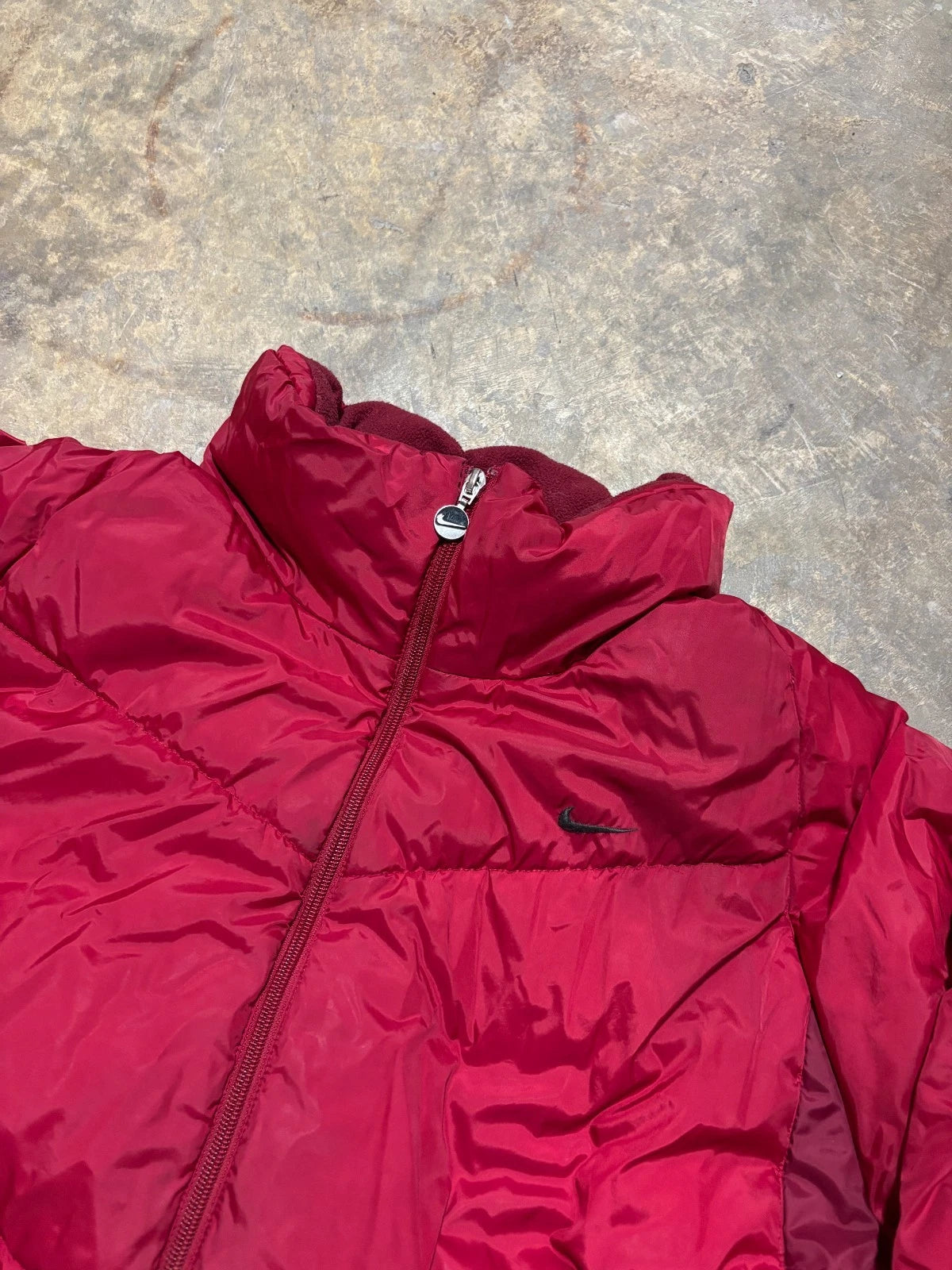 Vintage Y2K Nike Puffer Jacket / Size XXL / Red / Ski Coat