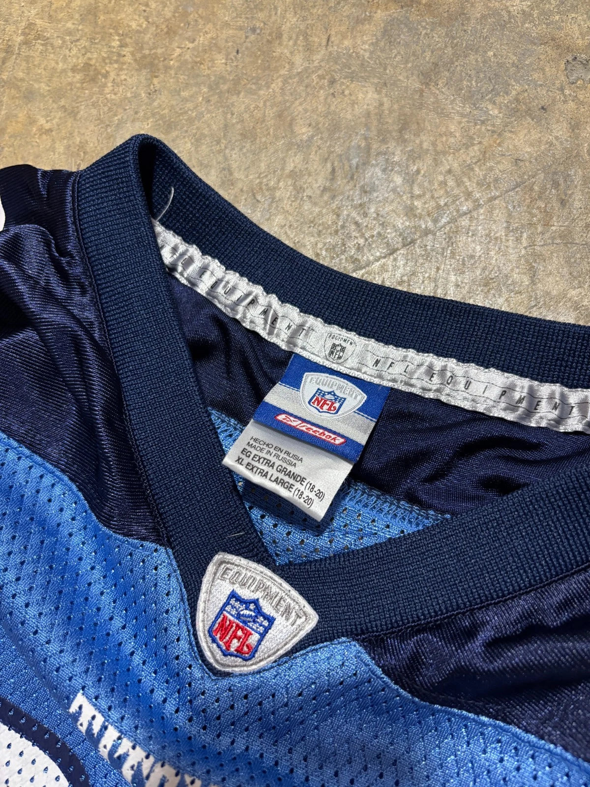 Vintage Tennessee Titans Jersey / Eddie George #27 / NFL Reebok / Blue Size XL