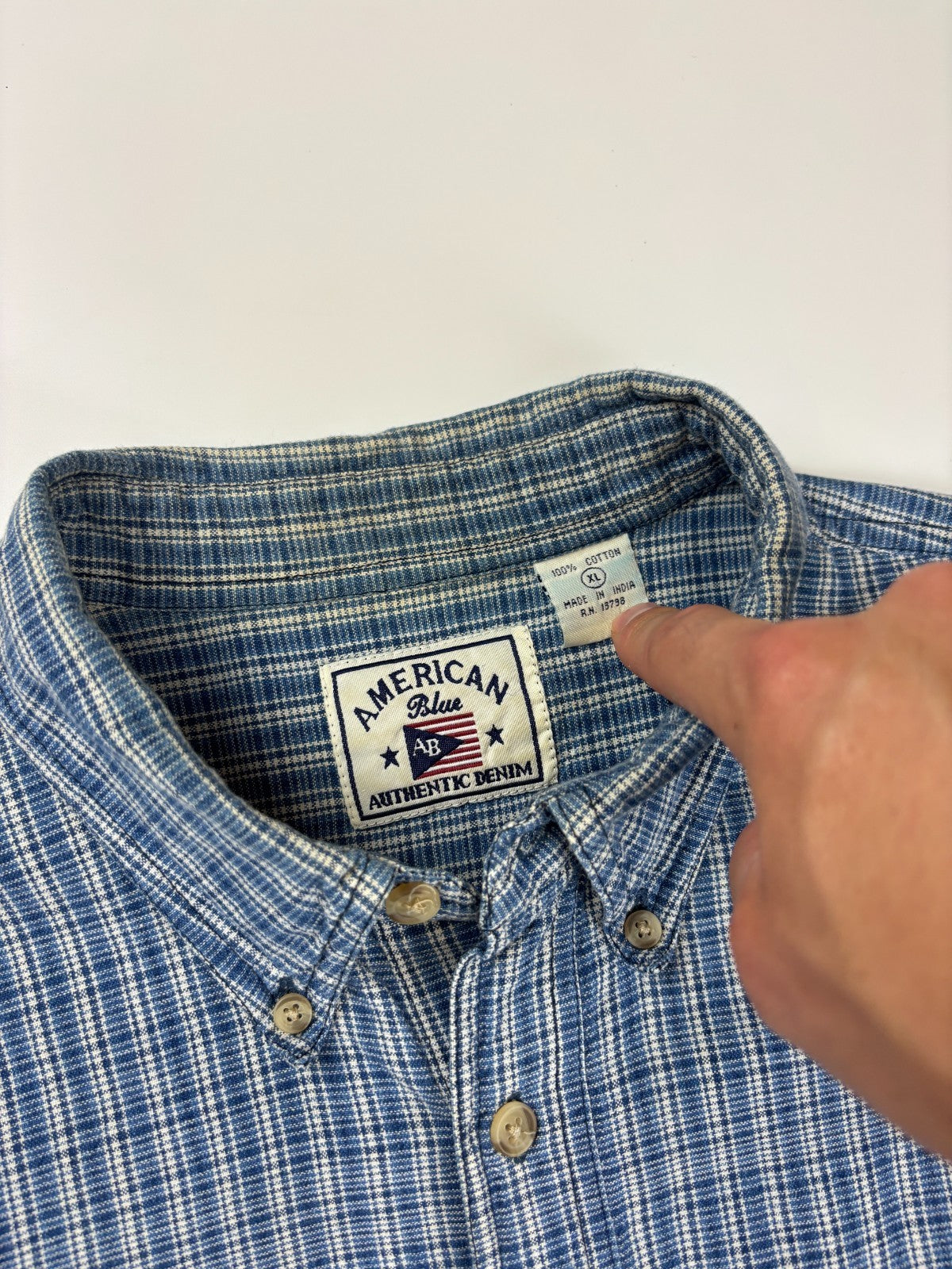 Vintage Roguehaus Plaid Cropped Button Up Shirt