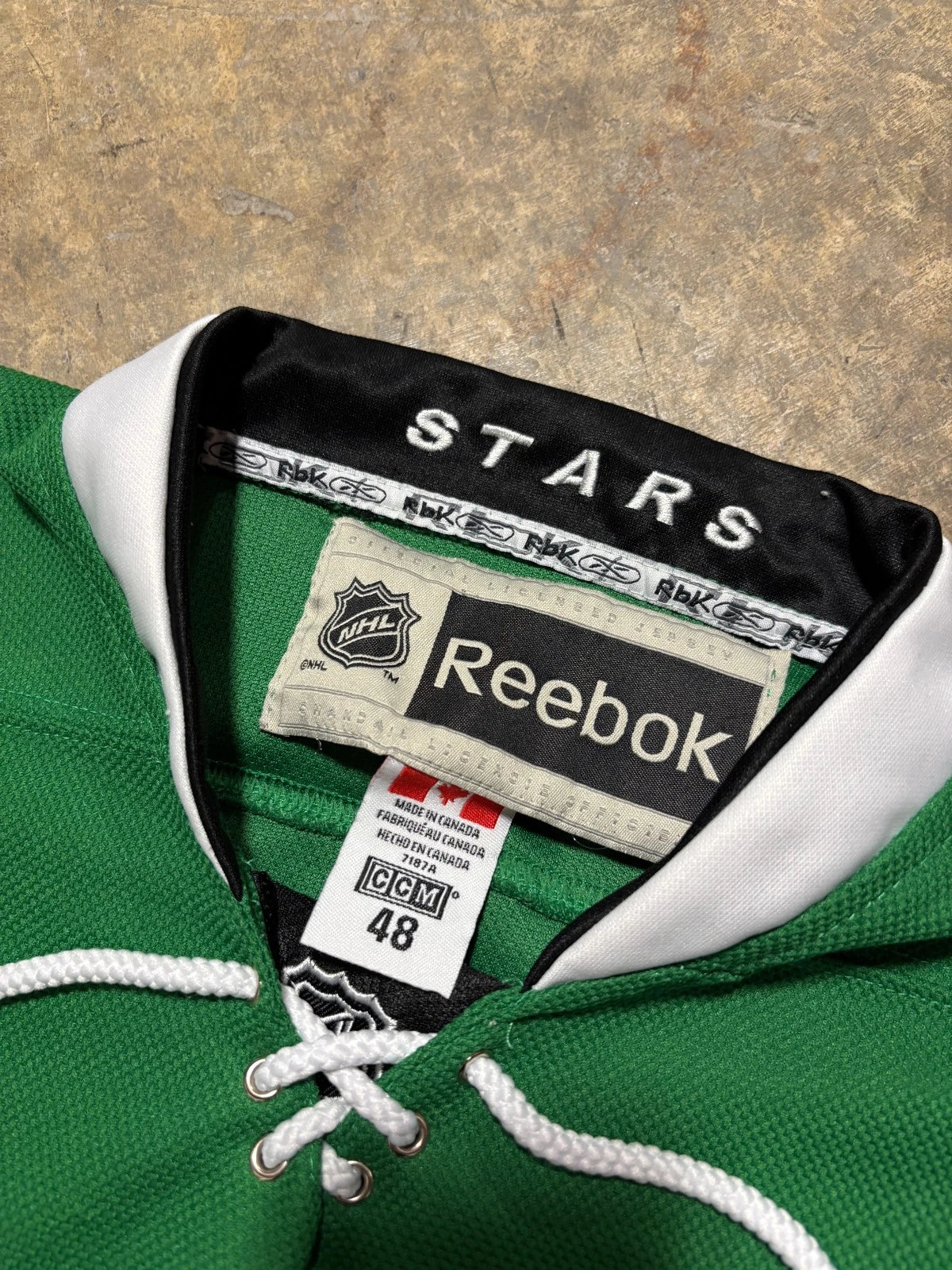 Vintage Dallas Stars Jersey / Patrick Sharp #10 / NHL / Reebok Green Size Large