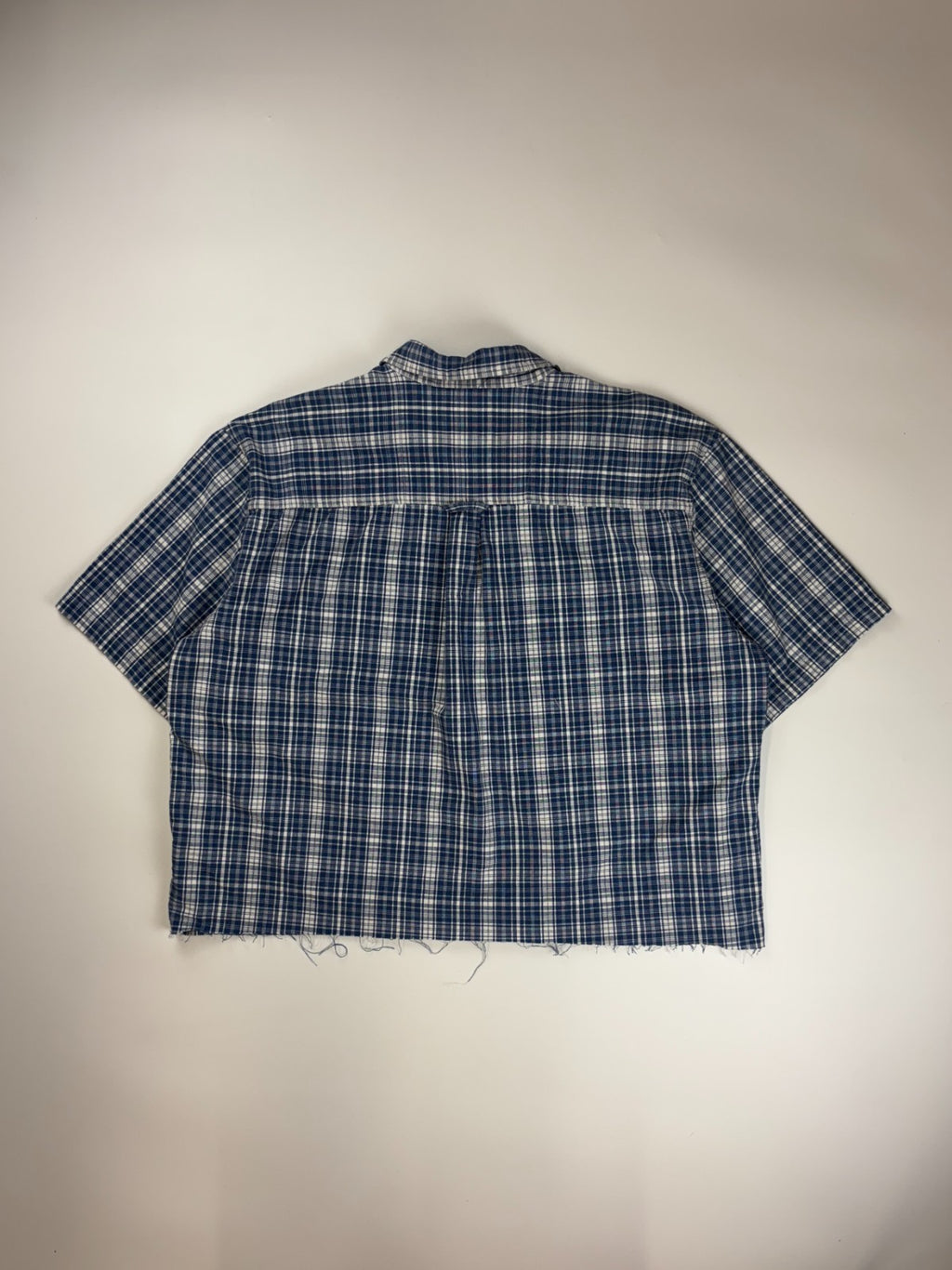 Vintage Roguehaus Plaid Cropped Button Up Shirt