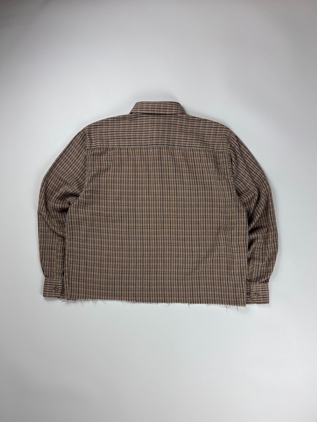 Vintage Bonart Plaid Cropped Button Up Shirt