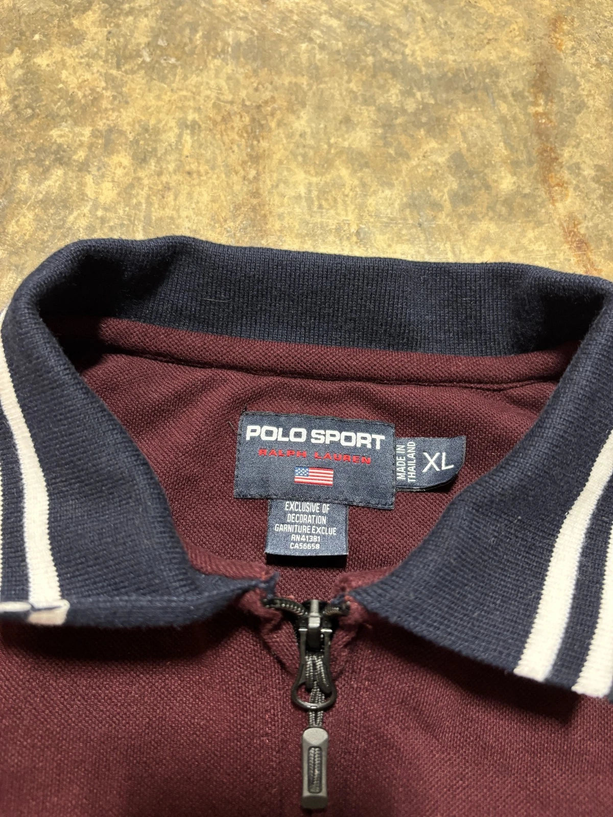 Vintage Polo Ralph Lauren Quarter Zip Sweatshirt - Wimbledon Tennis - Size XL