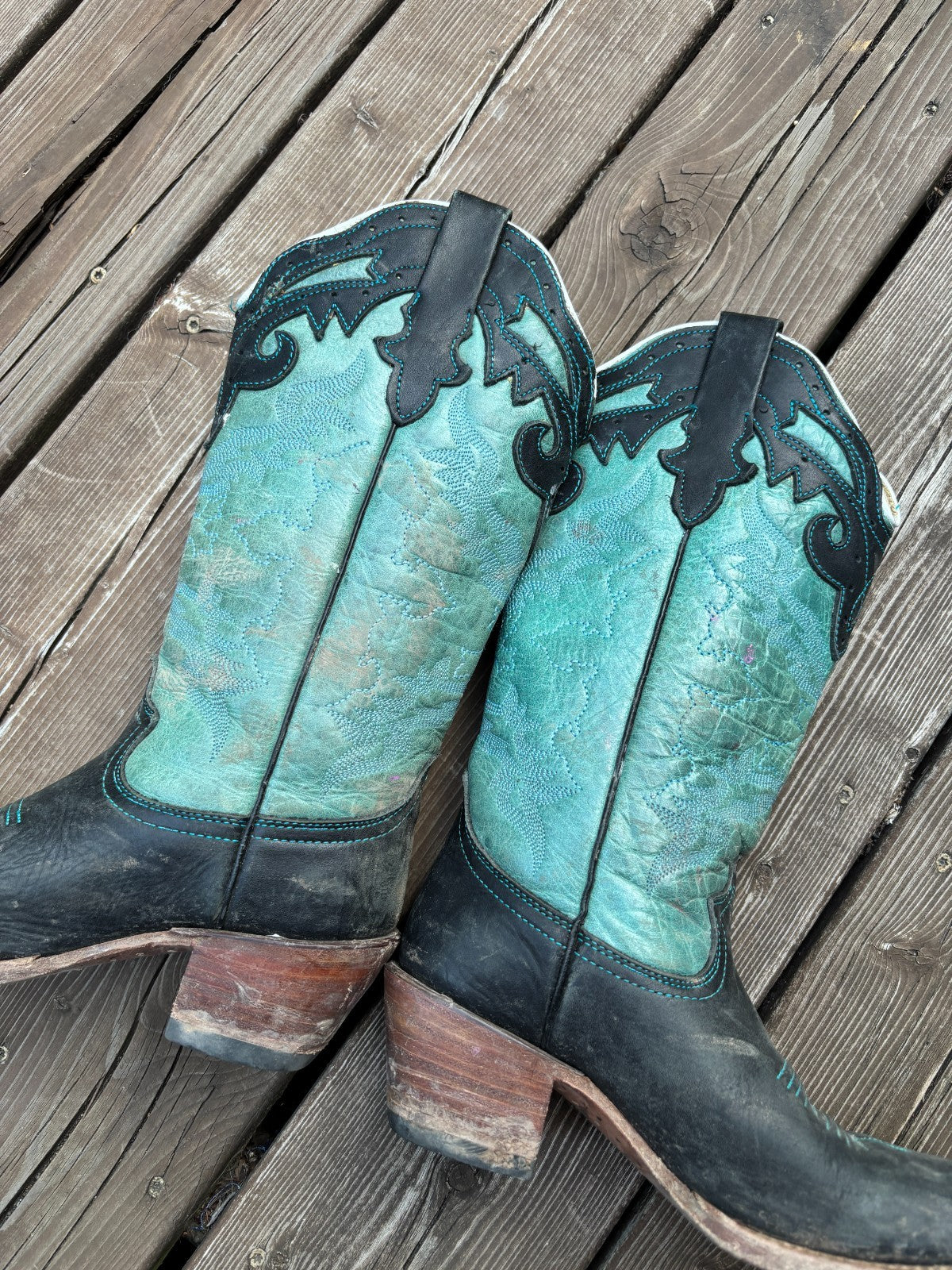Vintage Reyme Leather Cowboy Boots