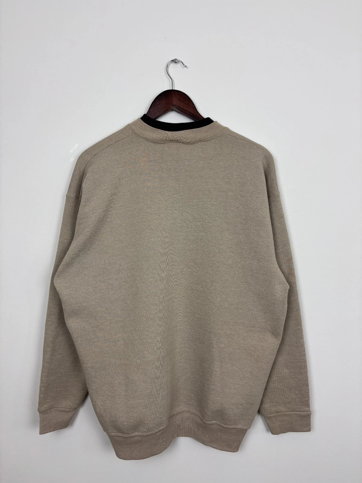 Vintage 1990s Brown Wolf Sweatshirt - Animal Graphic Sweater - Size XL