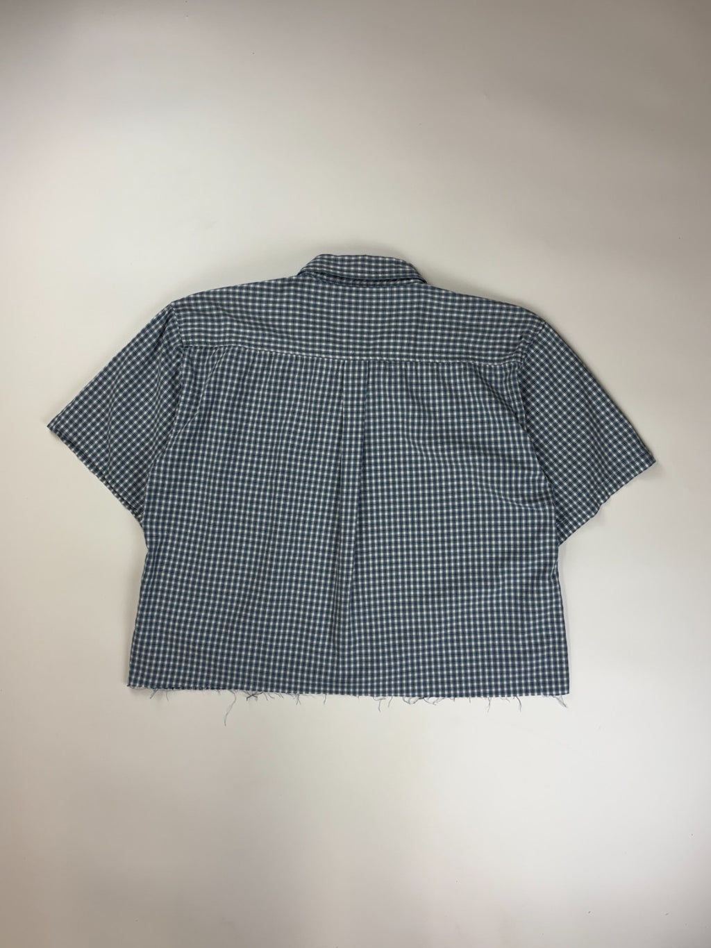 Vintage Roguehaus Plaid Cropped Button Up Shirt
