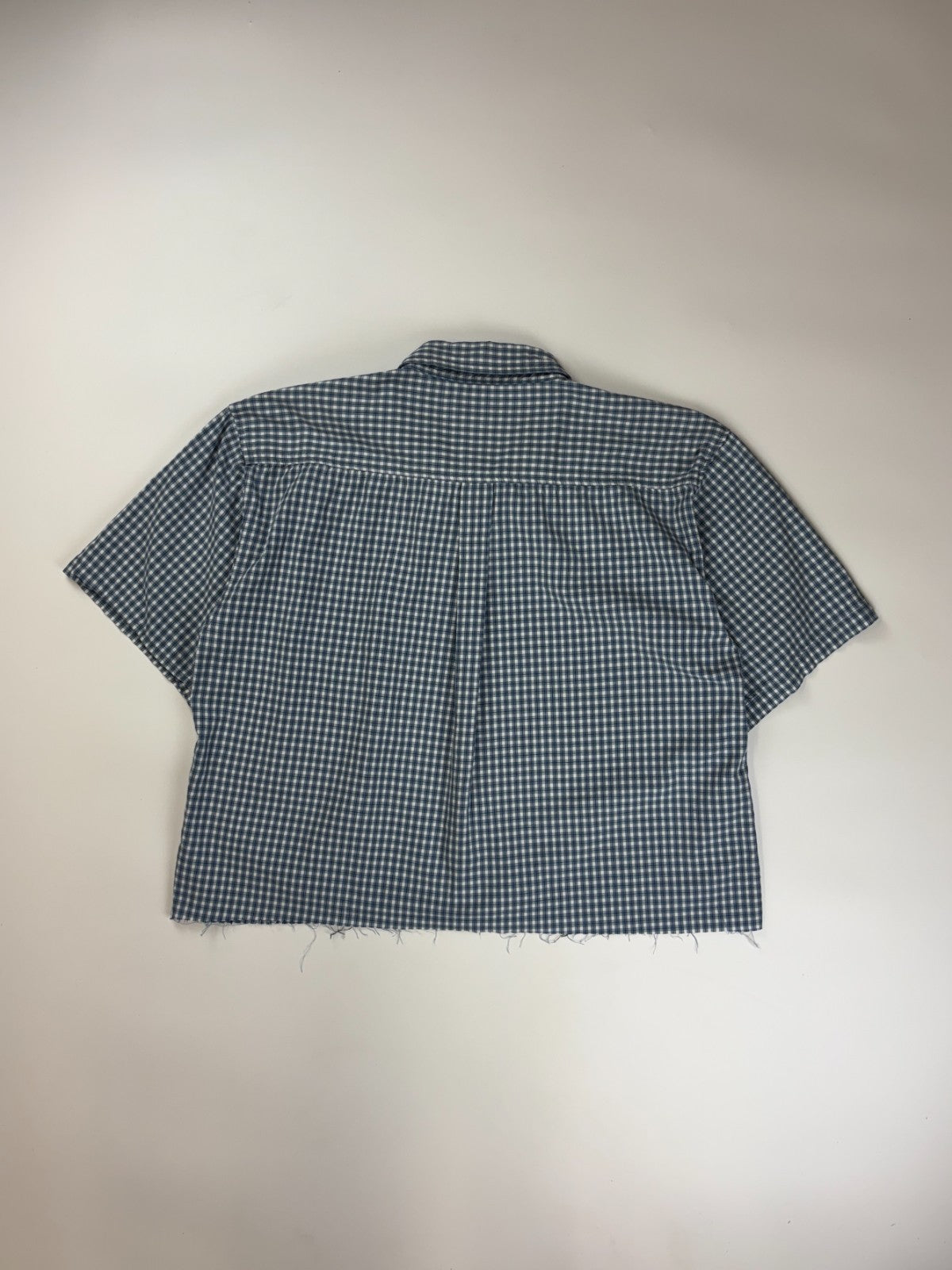 Vintage Roguehaus Plaid Cropped Button Up Shirt