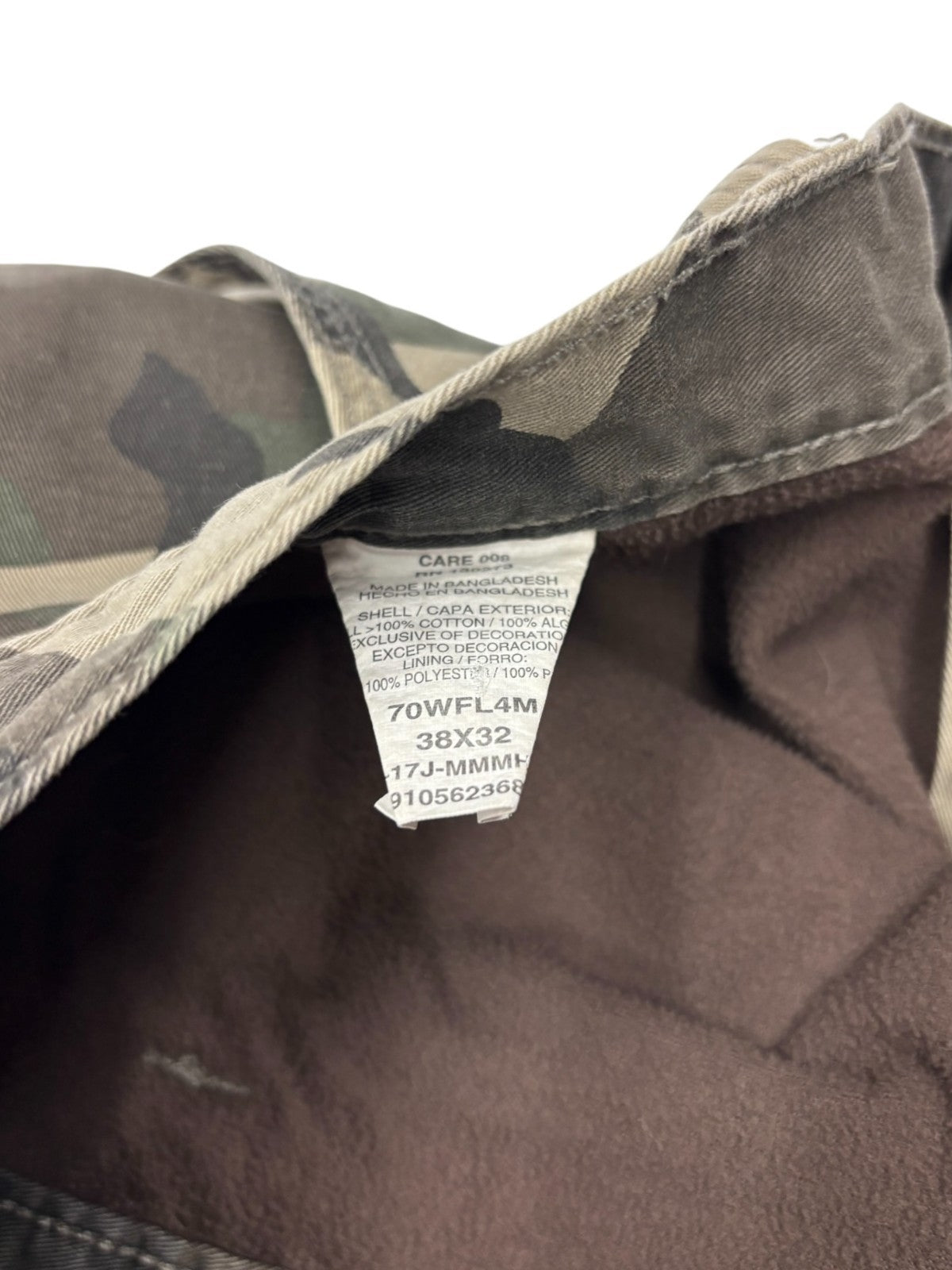 Vintage Wrangler Military Camo Cargo Shorts