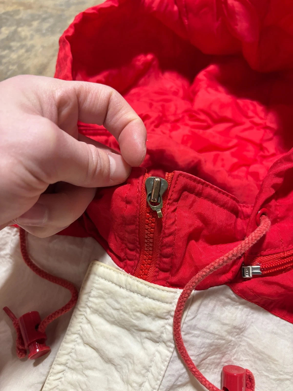 Vintage 1990s Apex San Francisco 49ers Jacket / NFL Football / Red Size Small