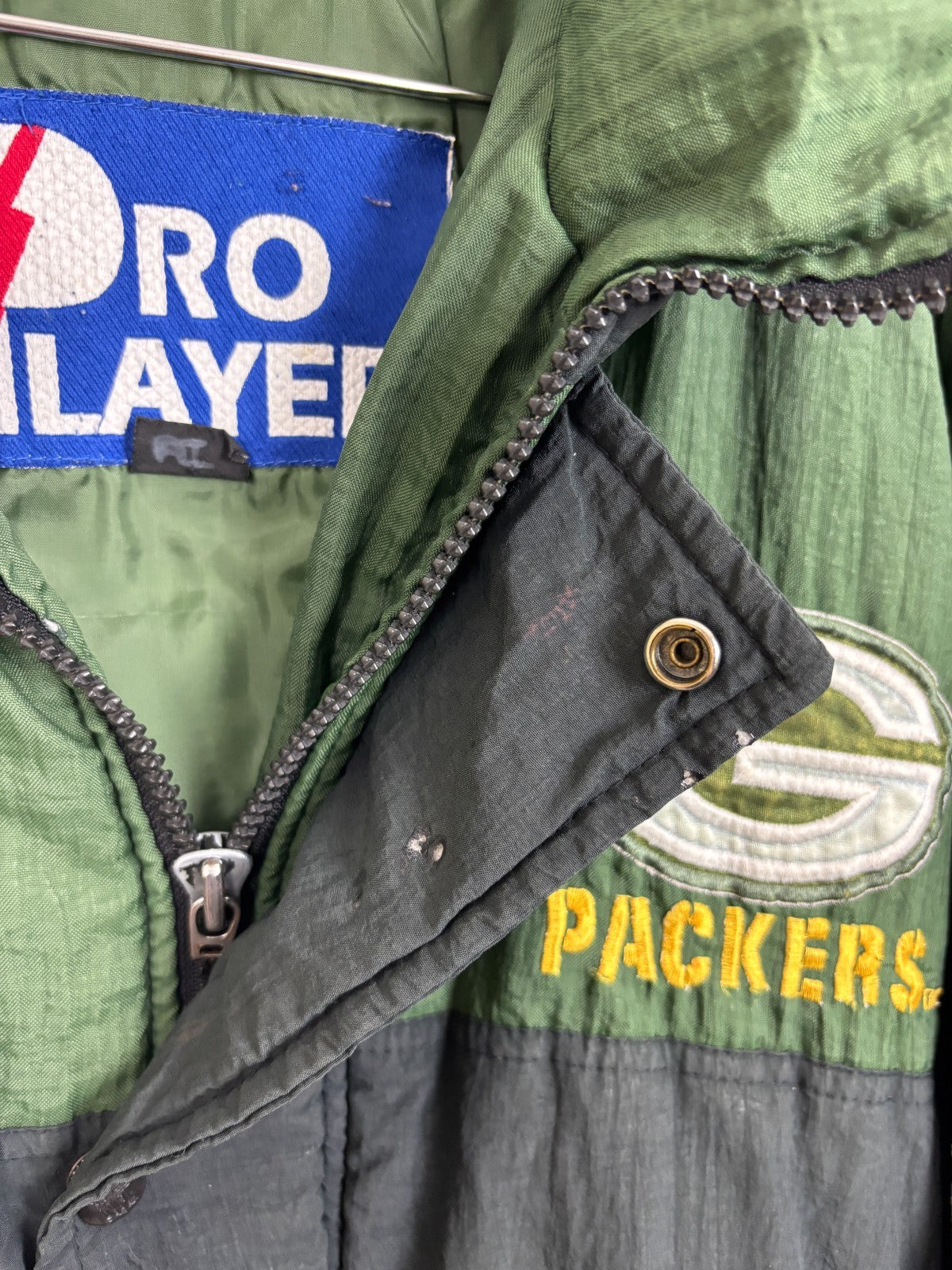 1990s Vintage Pro Player Green Bay Packers Jacket