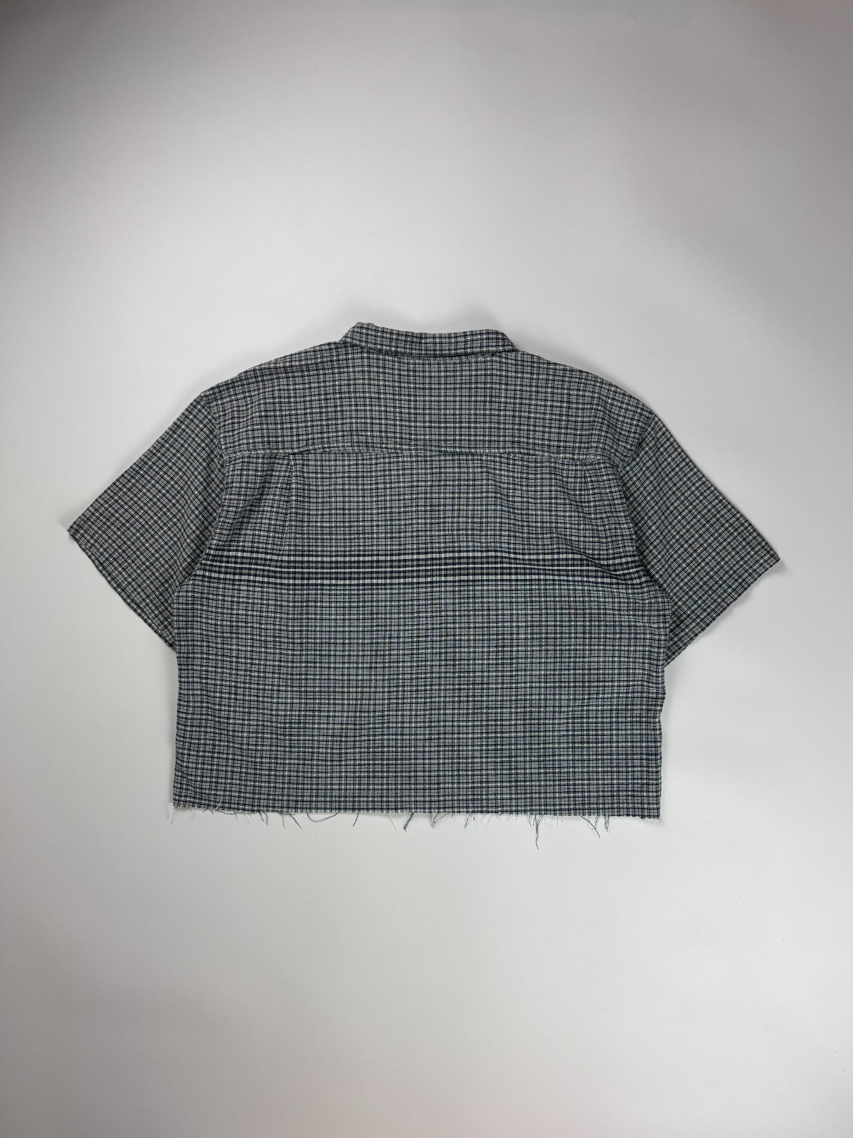 Vintage No Boundaries Plaid Cropped Button Up Shirt
