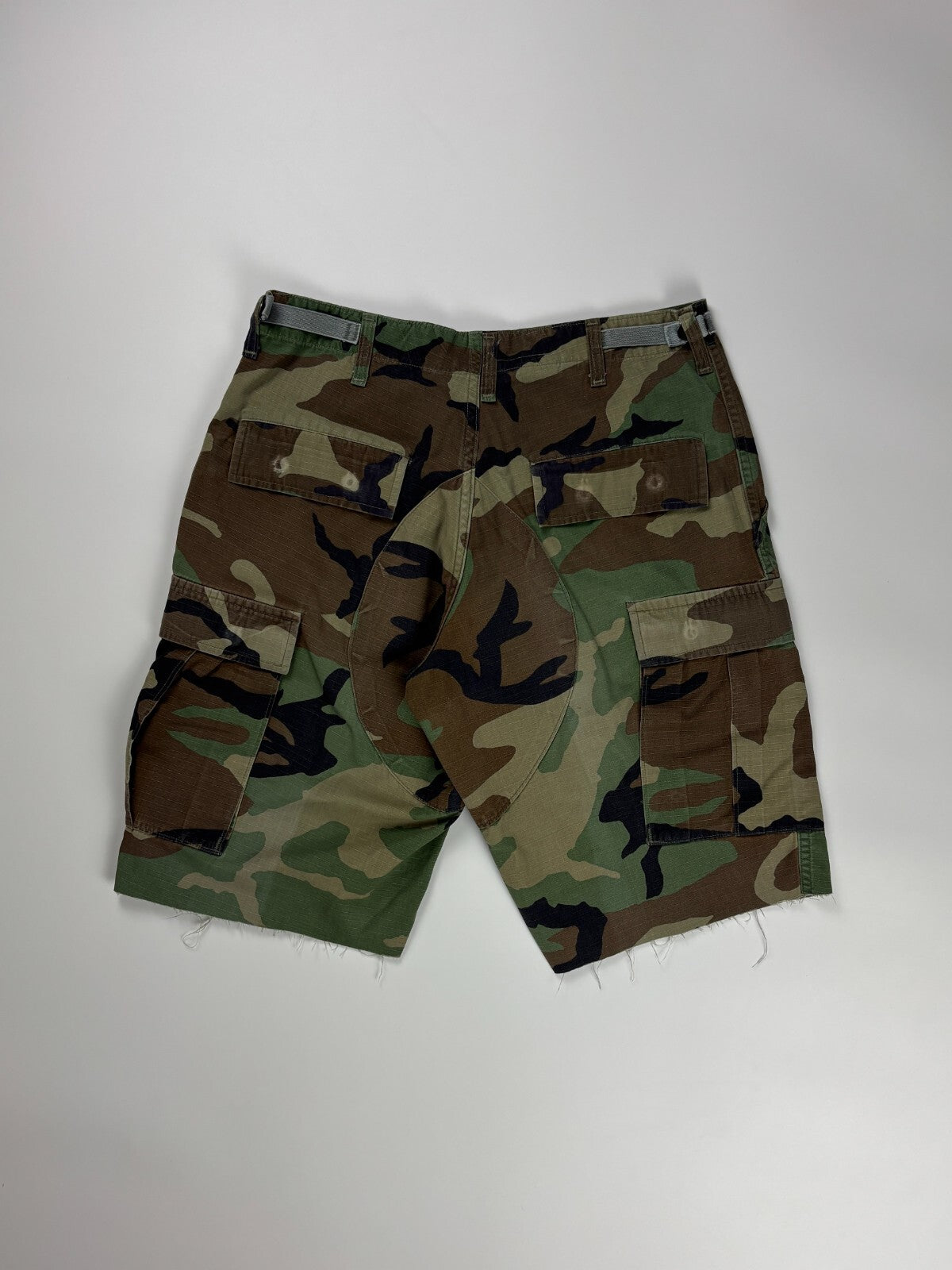 Vintage Military Camo Cargo Shorts
