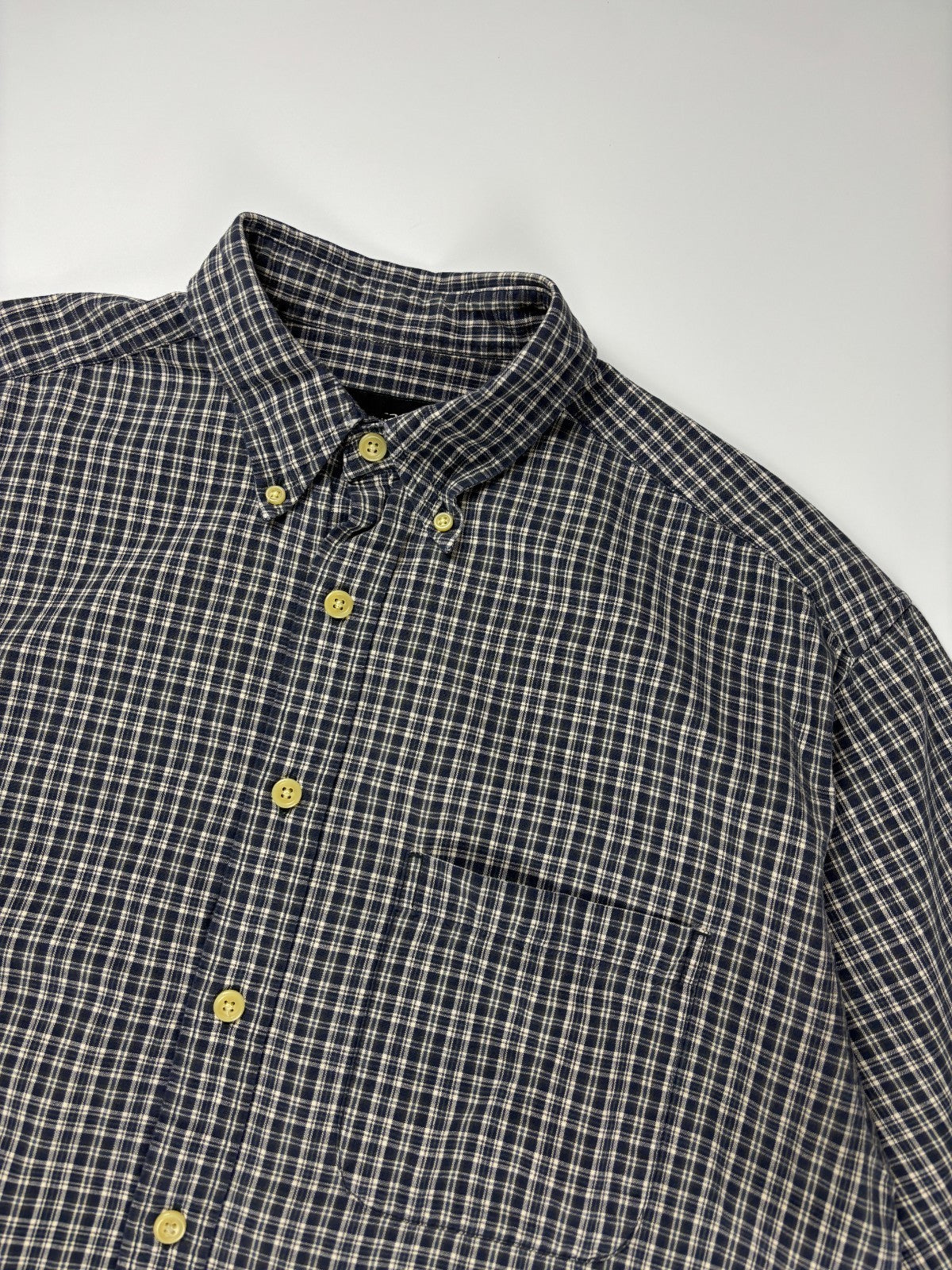 Vintage Eddie Bauer Plaid Cropped Button Up Shirt