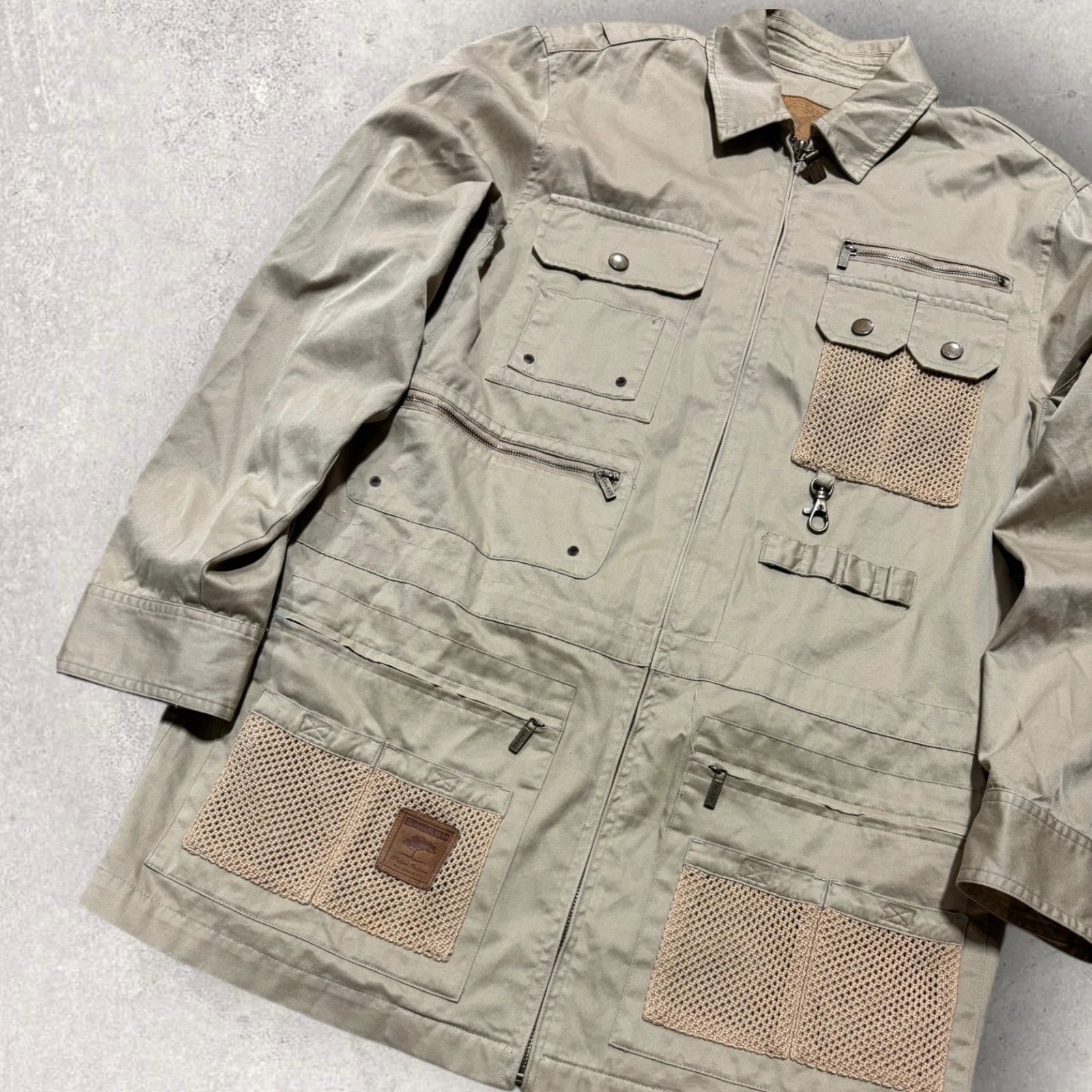 Vintage Ralph Lauren Safari Utility Jacket - Size Small - Polo Khaki Beige Coat