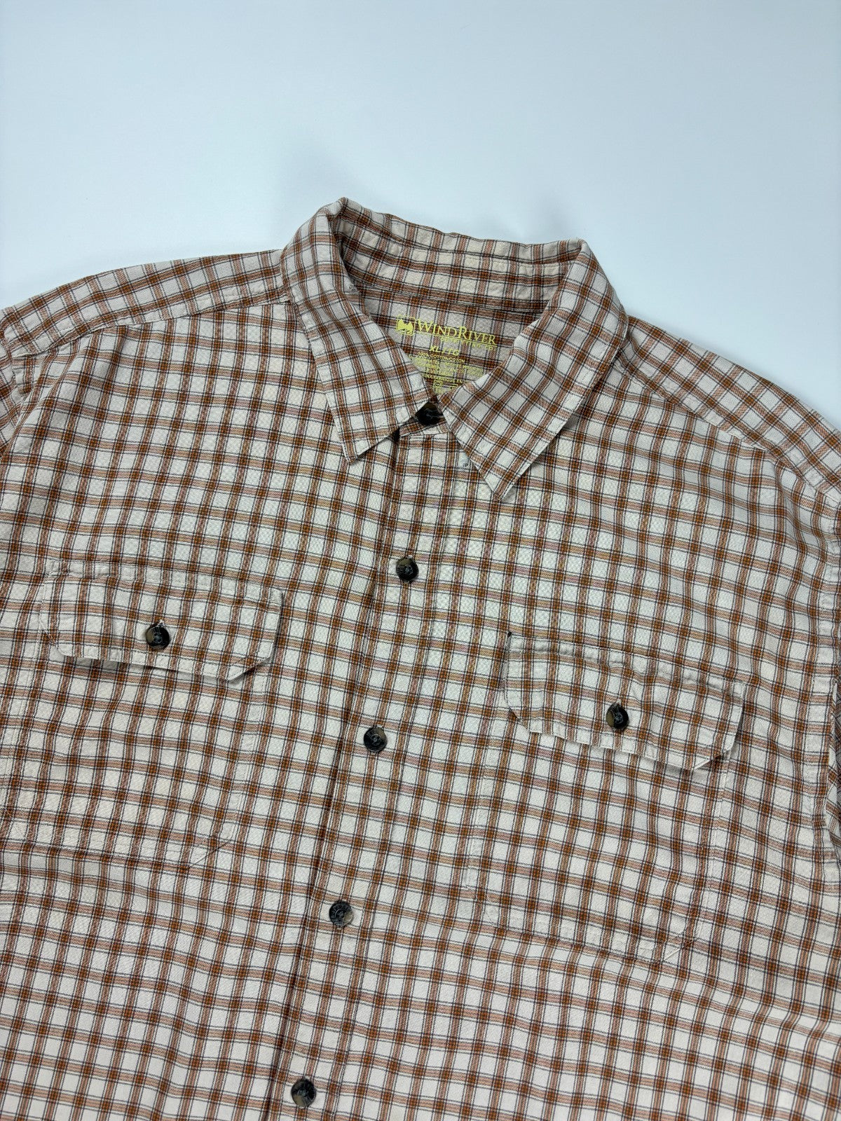 Vintage Windriver Plaid Cropped Button Up Shirt
