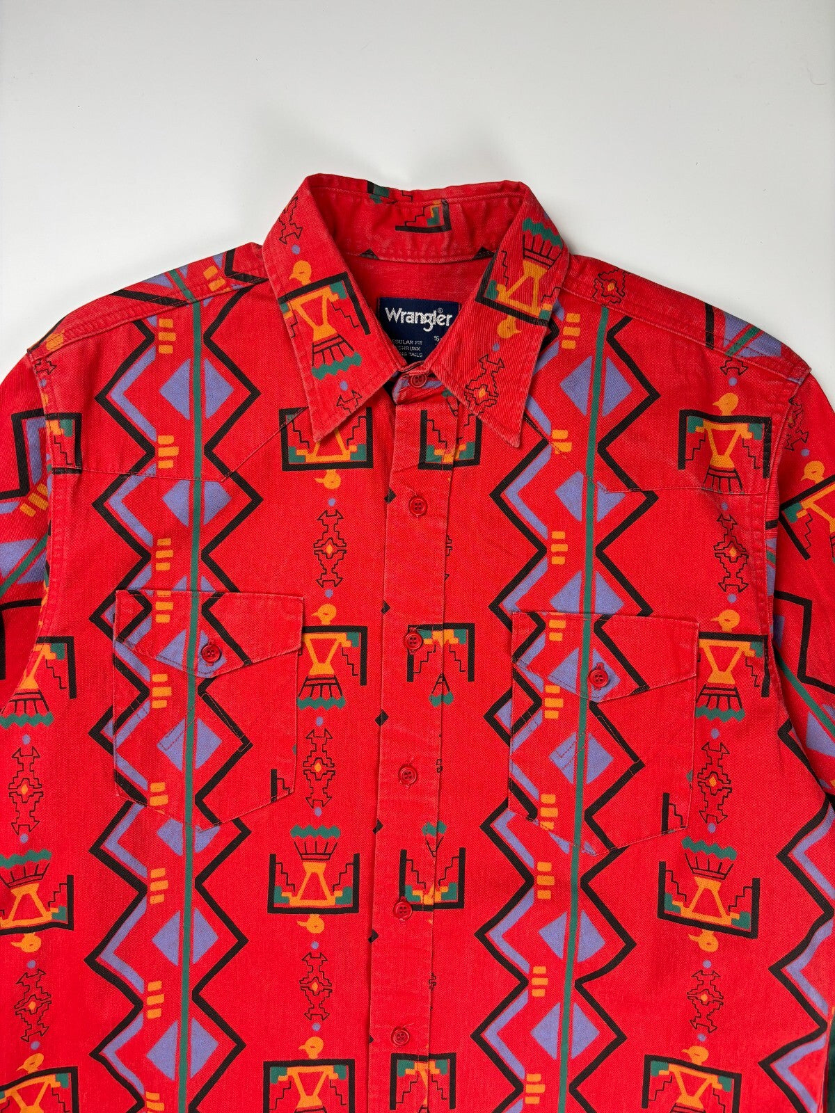 Vintage Wrangler Western Button Up Shirt