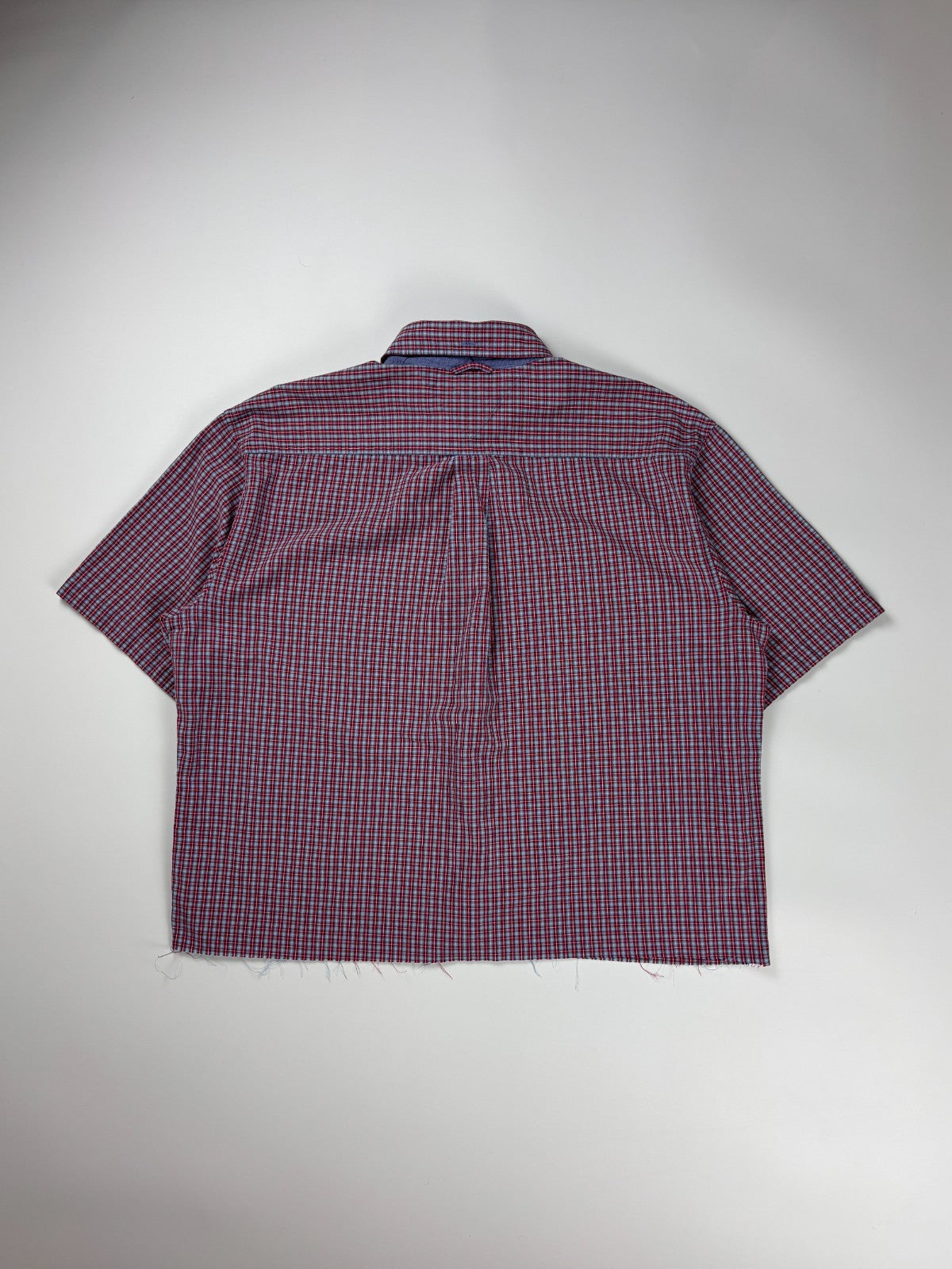 Vintage Tommy Hilfiger Plaid Cropped Button Up Shirt