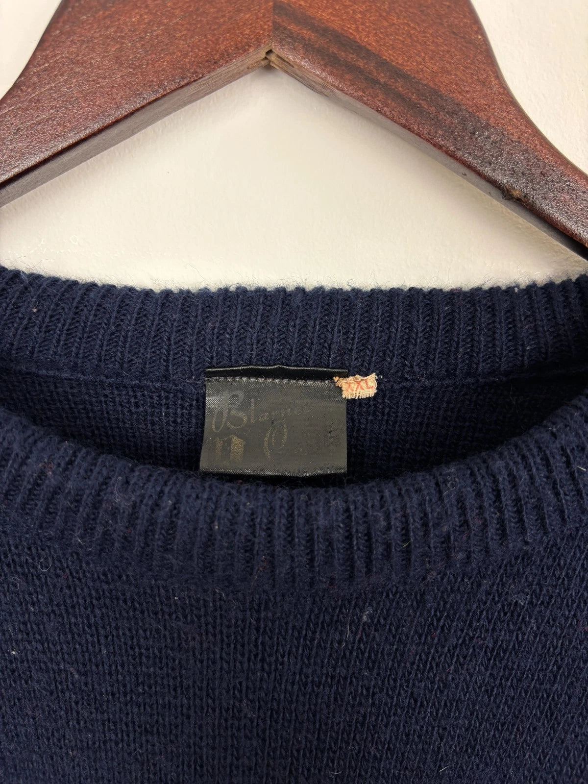 Vintage 1990s Blue Ireland Knit Sweater - Size XXL