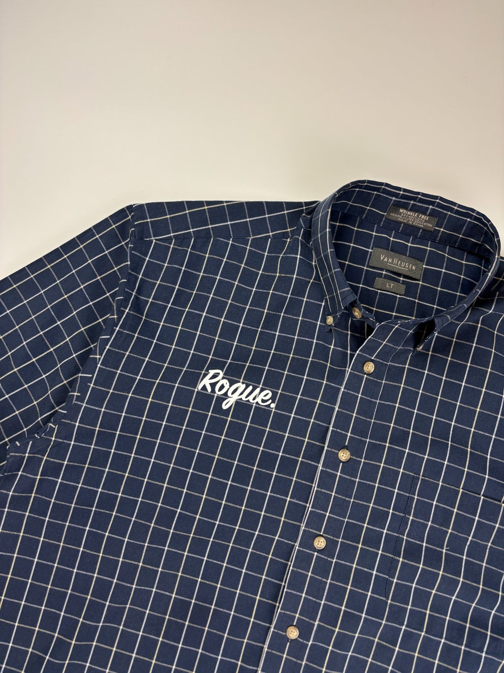 Vintage Roguehaus Plaid Cropped Button Up Shirt