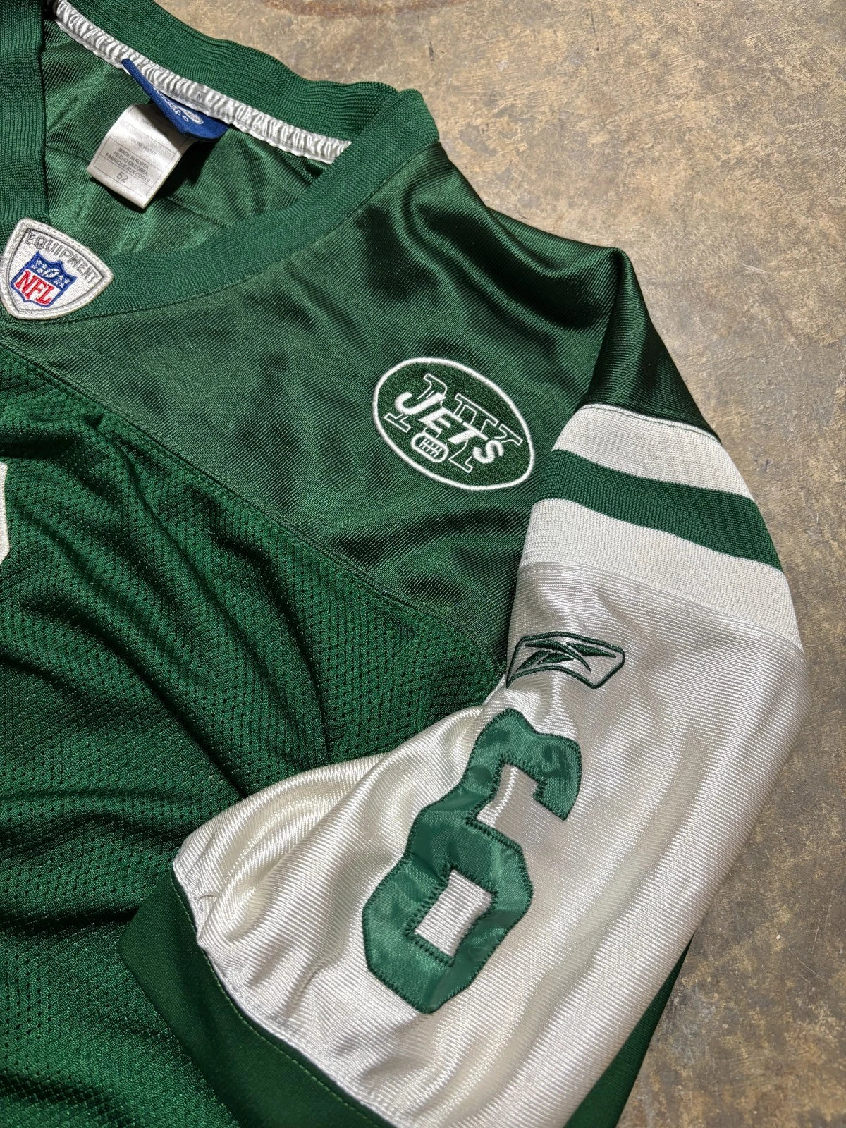 Vintage New York Jets Jersey / Mark Sanchez #6 / NFL Football / Green Size Large