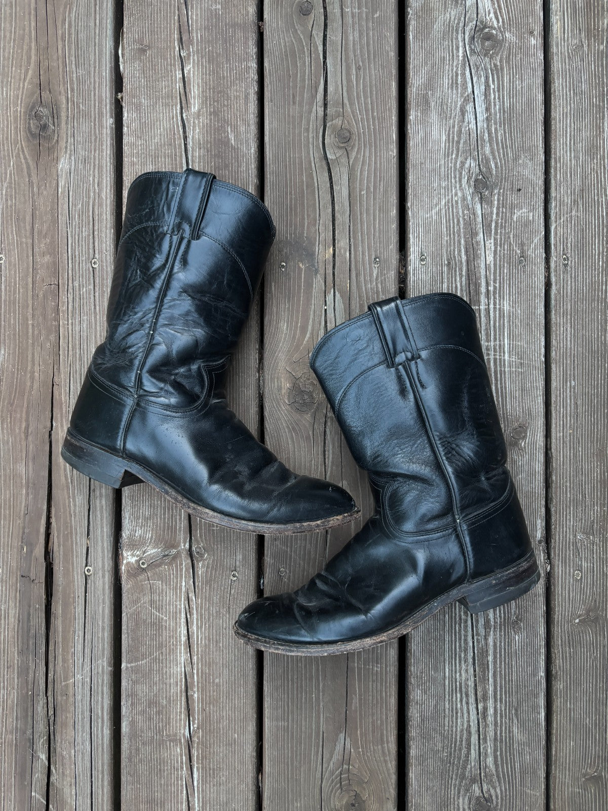 Vintage Justin Roper Cowboy Boots