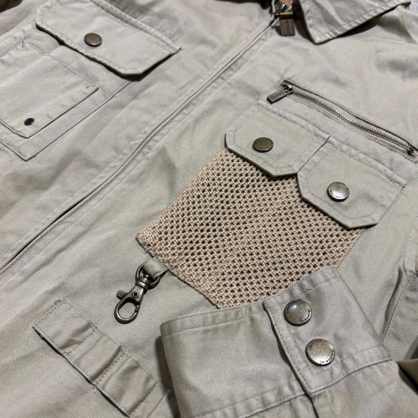 Vintage Ralph Lauren Safari Utility Jacket - Size Small - Polo Khaki Beige Coat