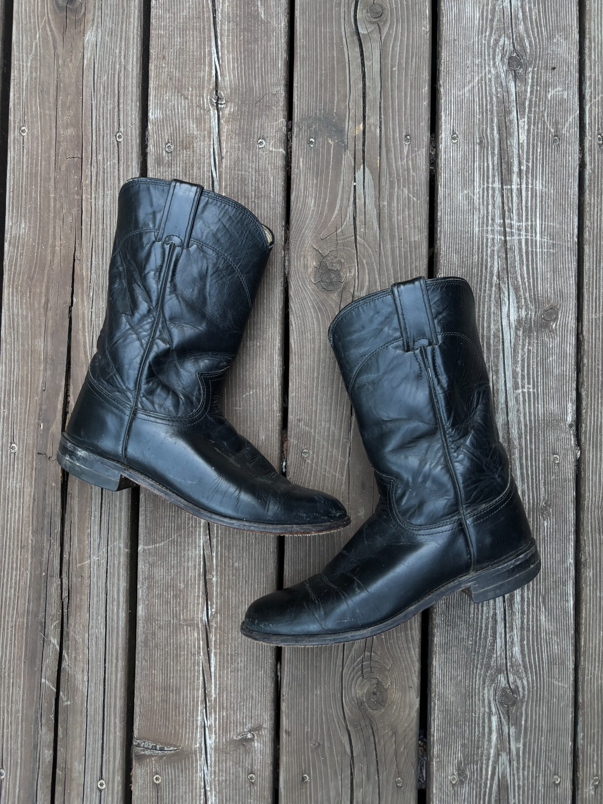 Vintage Justin Roper Cowboy Boots