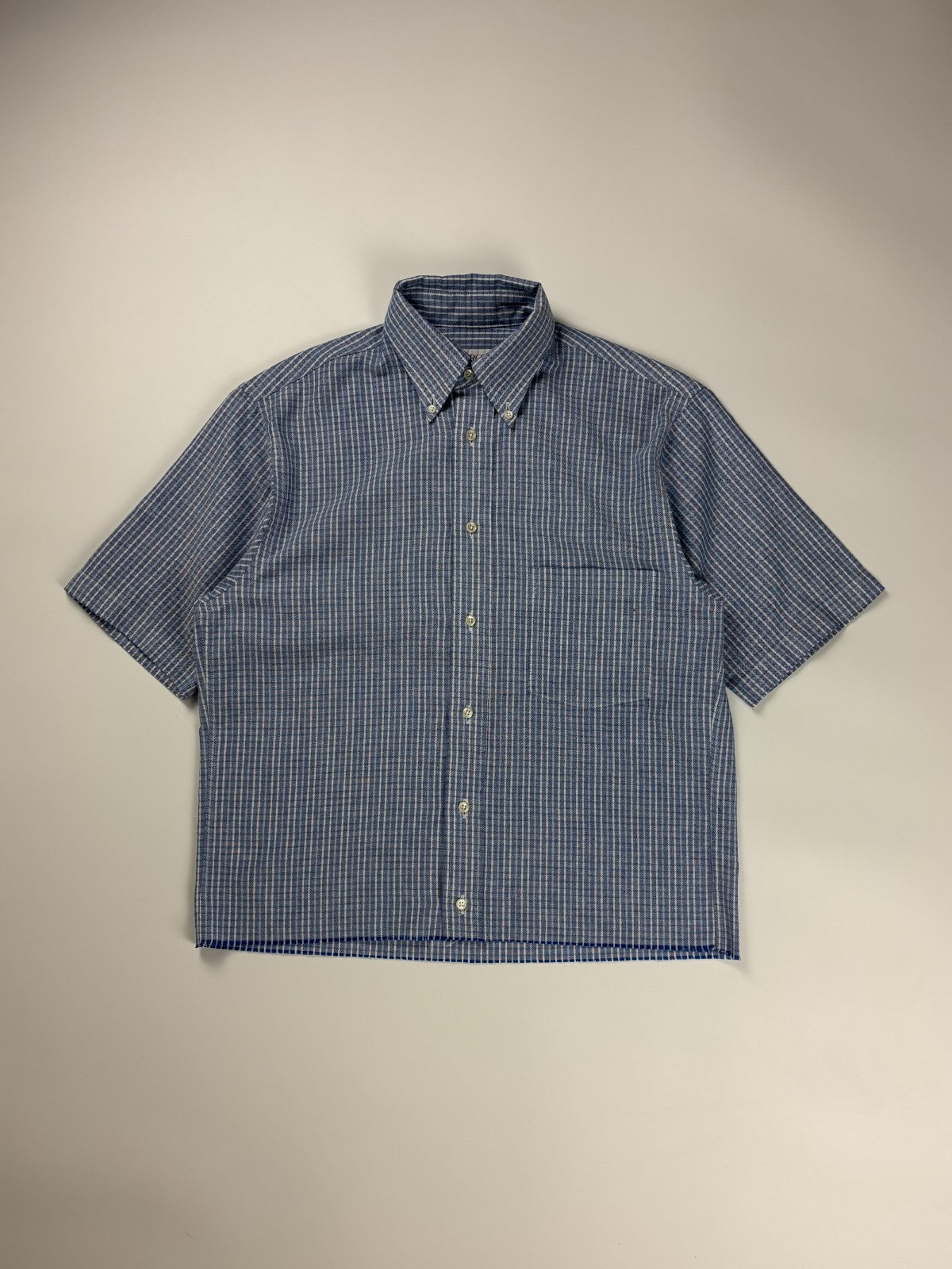 Vintage Arrow Dover Plaid Cropped Button Up Shirt