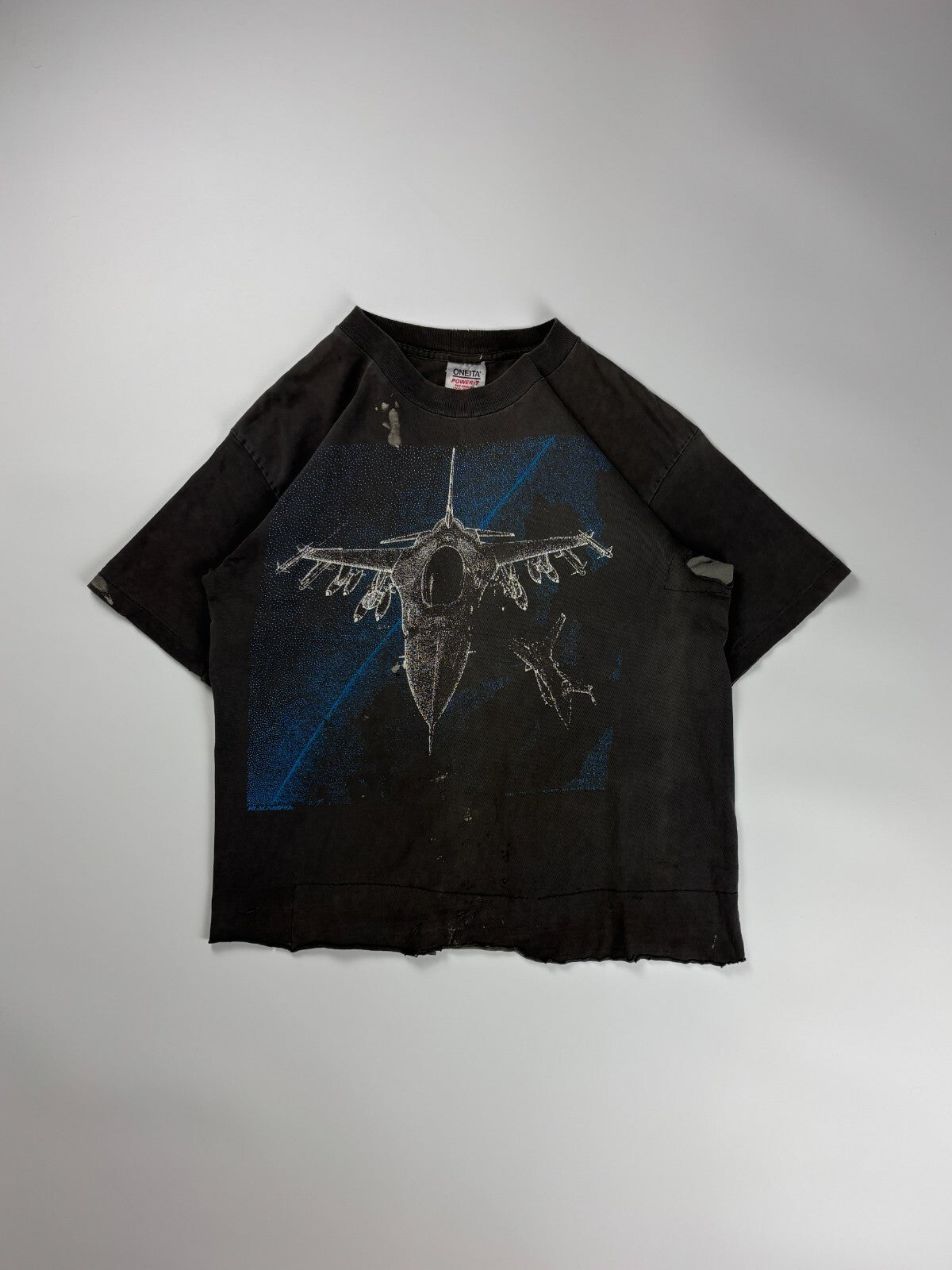 Vintage Reworked F-16 Blackbird Cropped Tee