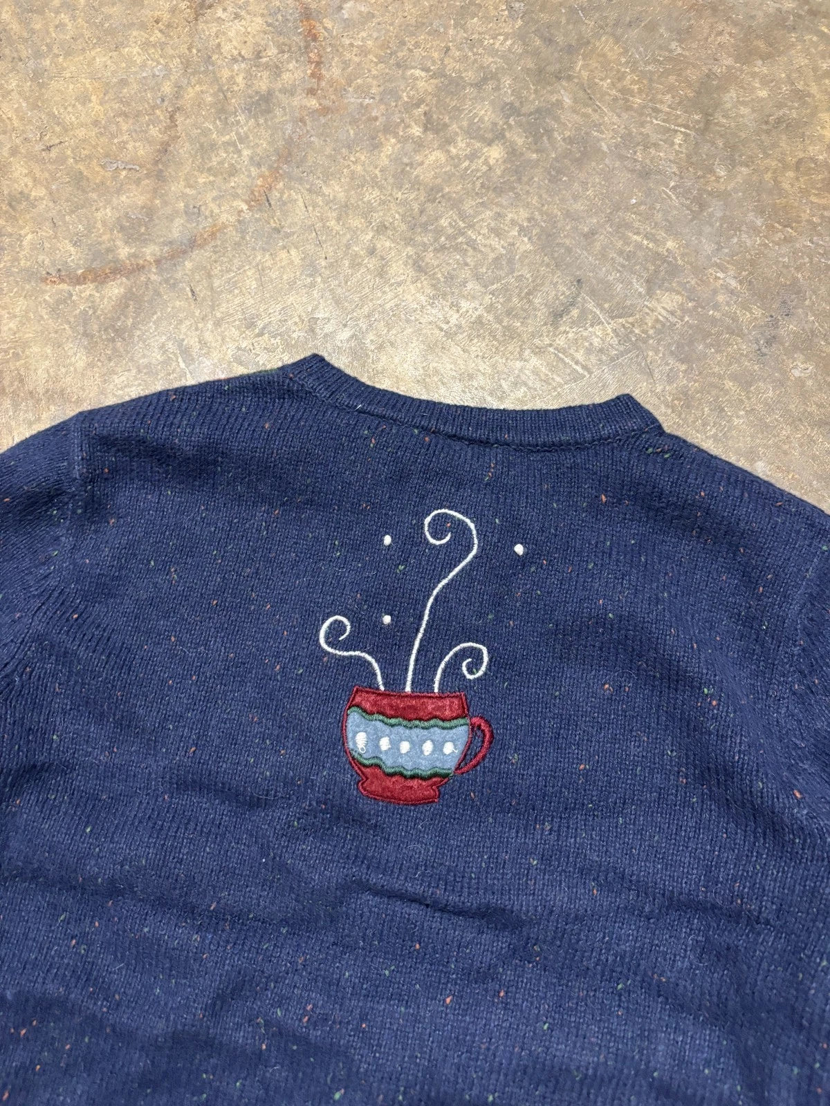 Vintage Croft & Barrow Petite Winter Knit Sweater / Size Small / Blue Green