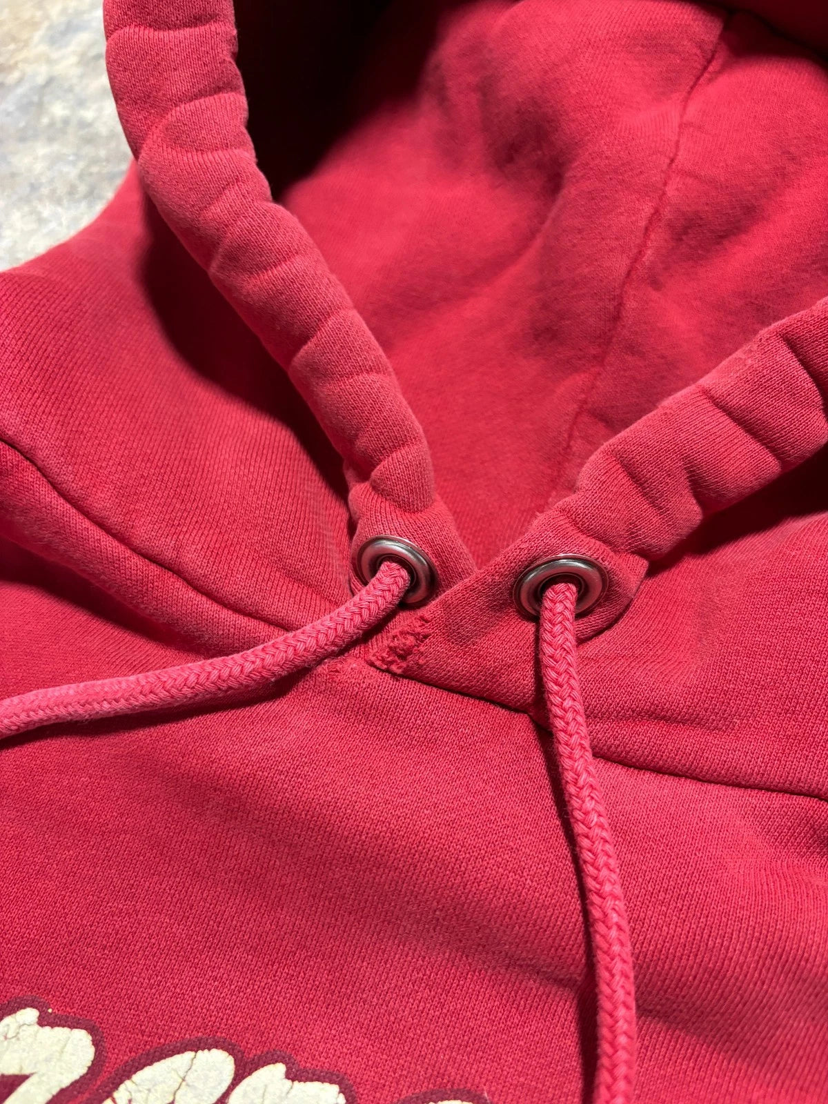 Vintage Abercrombie Hoodie - Y2K Sweatshirt - Size Small - Red