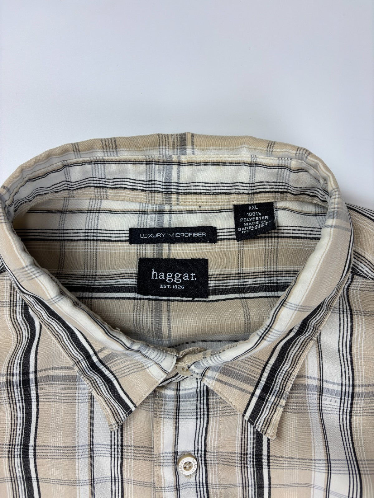 Vintage Roguehaus Plaid Cropped Button Up Shirt