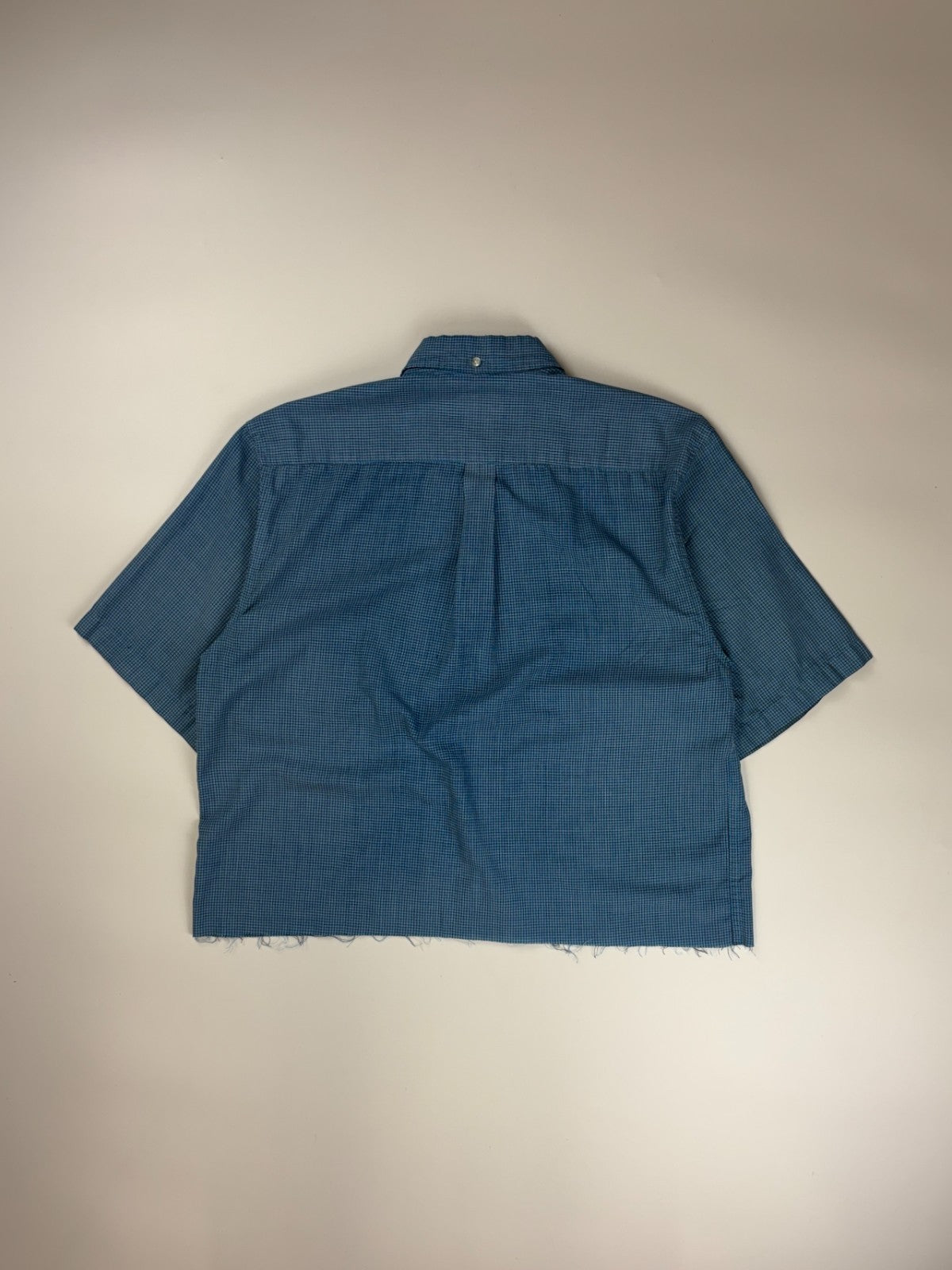 Vintage Roguehaus Plaid Cropped Button Up Shirt