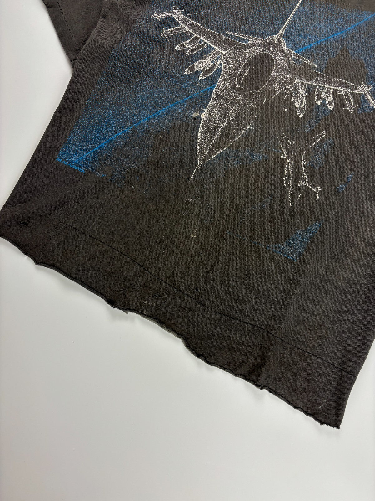 Vintage Reworked F-16 Blackbird Cropped Tee