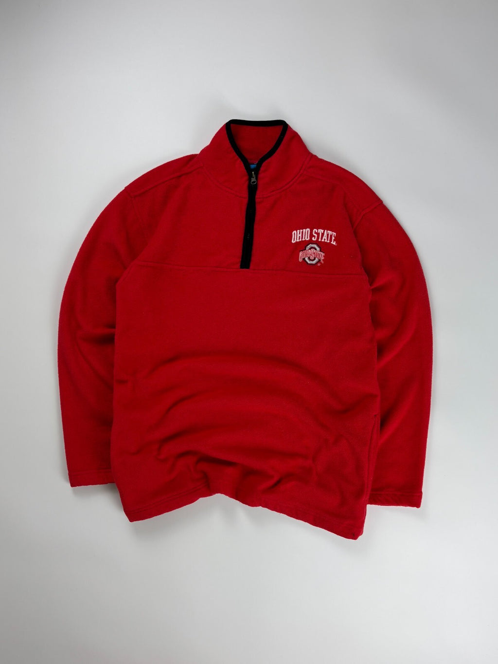 Vintage Ohio State University Fleece Sweater / NCAA Collegiate / Medium Red